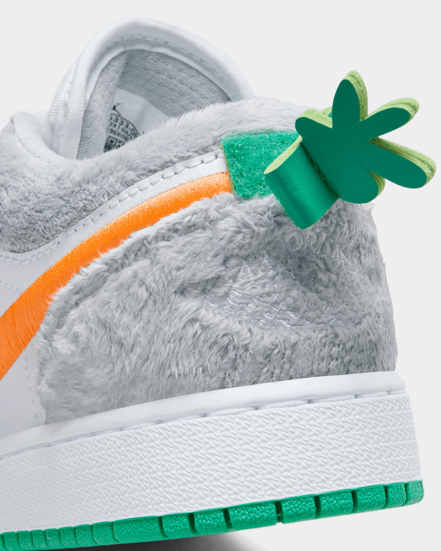 Jordan Kids' Air Jordan 1 Low SE (GS) Rabbit Light Smoke Grey/Total Orange/White/Stadium Green、mySite、zt4zffjzw