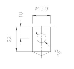 Connection dimensions for fixture