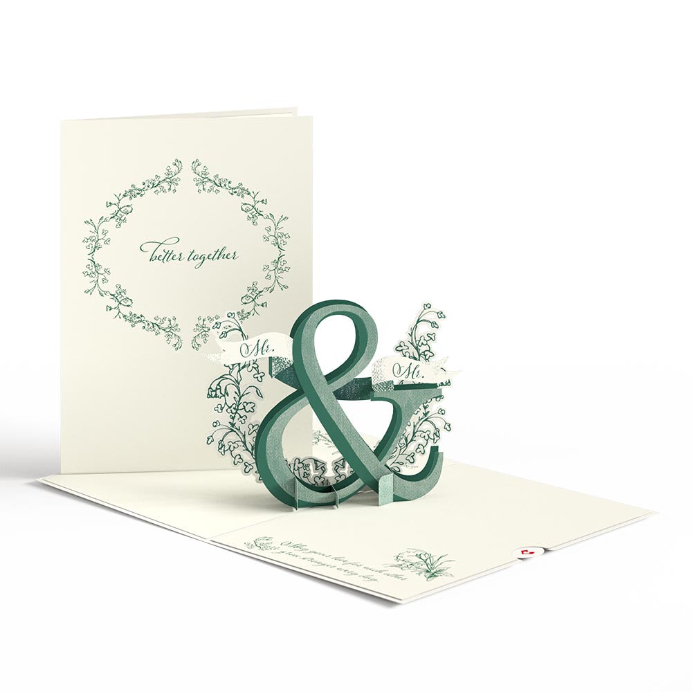 Better Together Mr. & Mr. Wedding Pop-Up Card、mySite、solidvoid