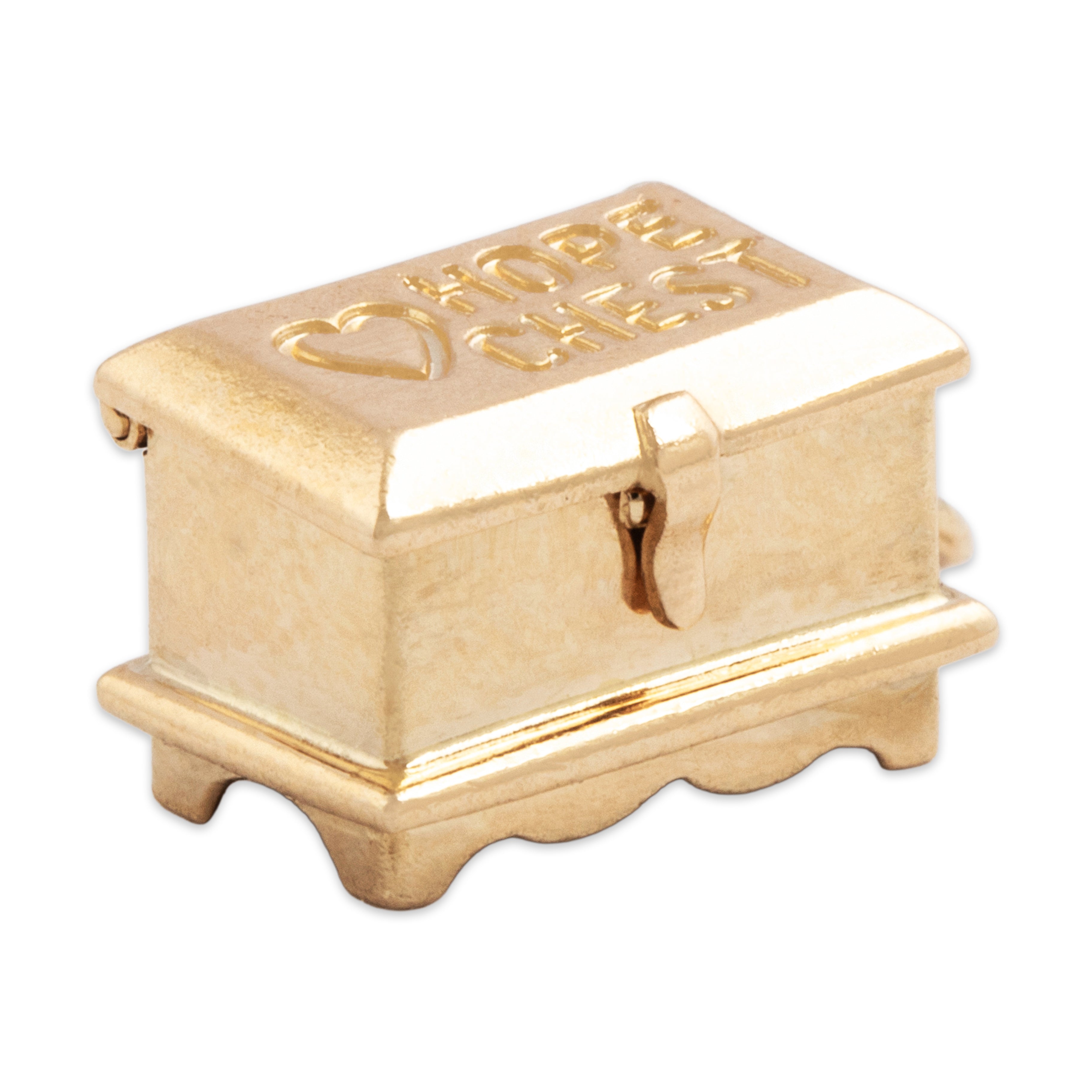 Vintage 14k Yellow Gold Hinged Hope Chest Charm / Pendant、mySite、hinf8tx79