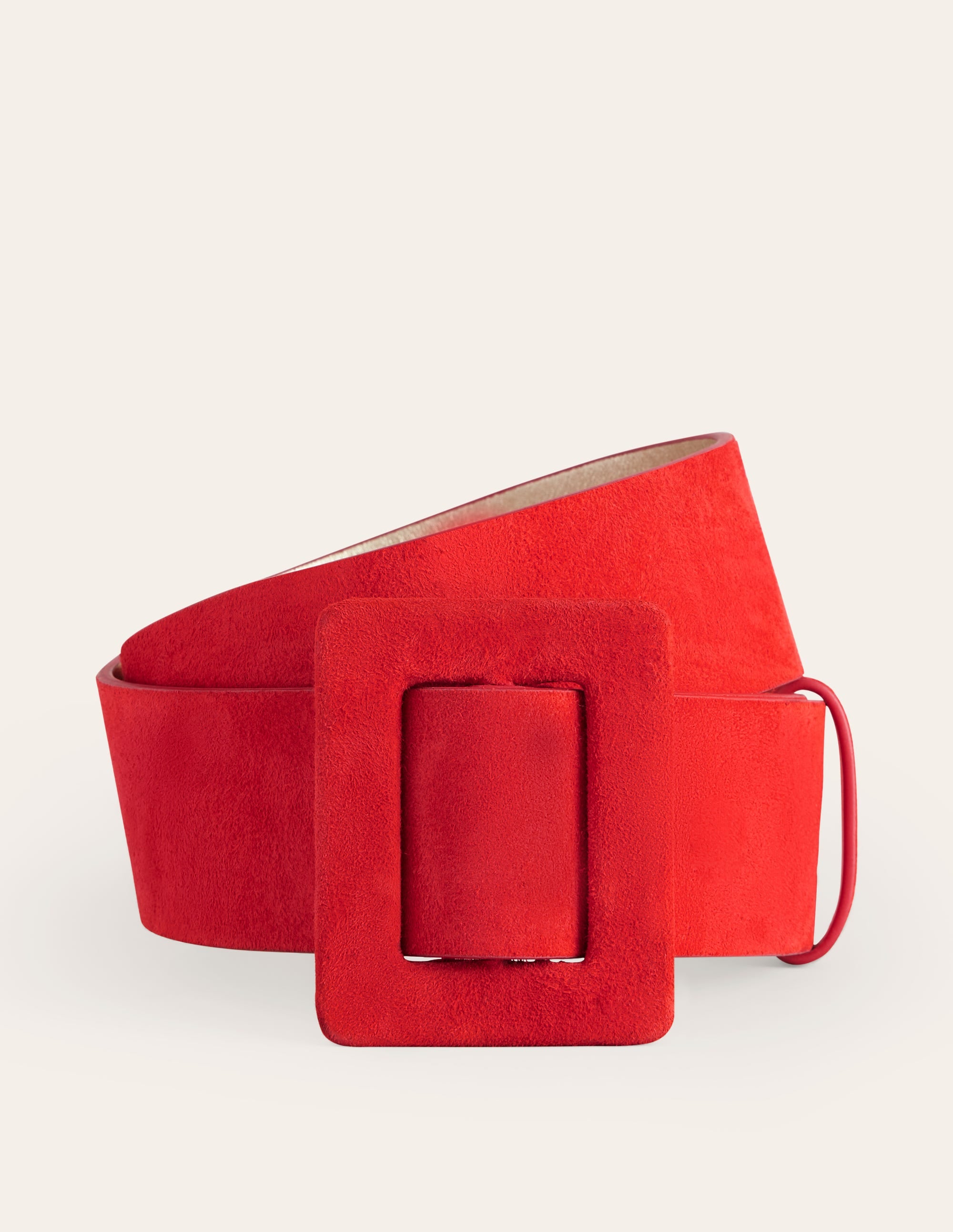  Suede Buckle Belt-Post Box Red、mySite、ashleygrahame