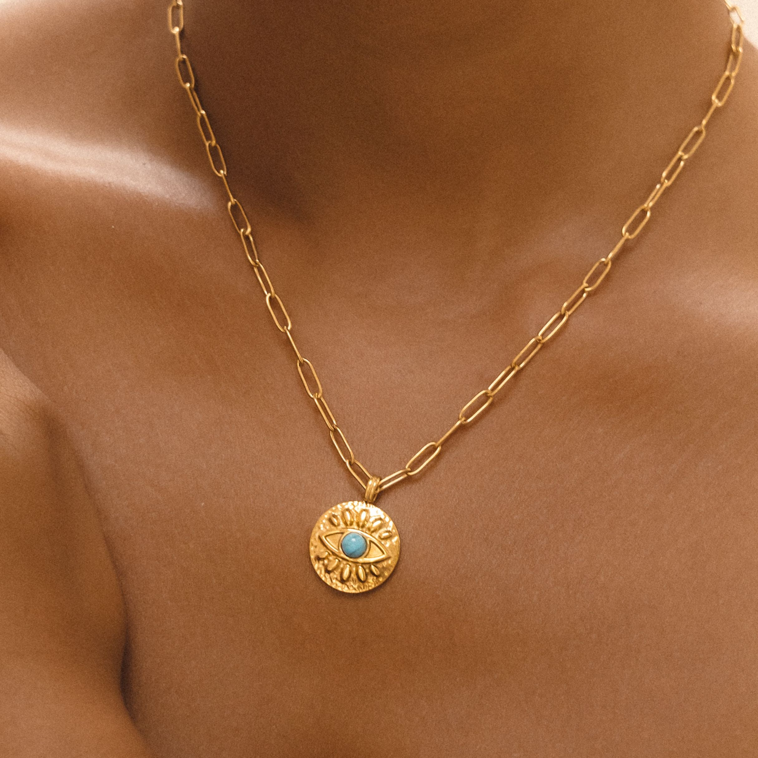 Turquoise Evil Eye Necklace、mySite、hinf8tx79