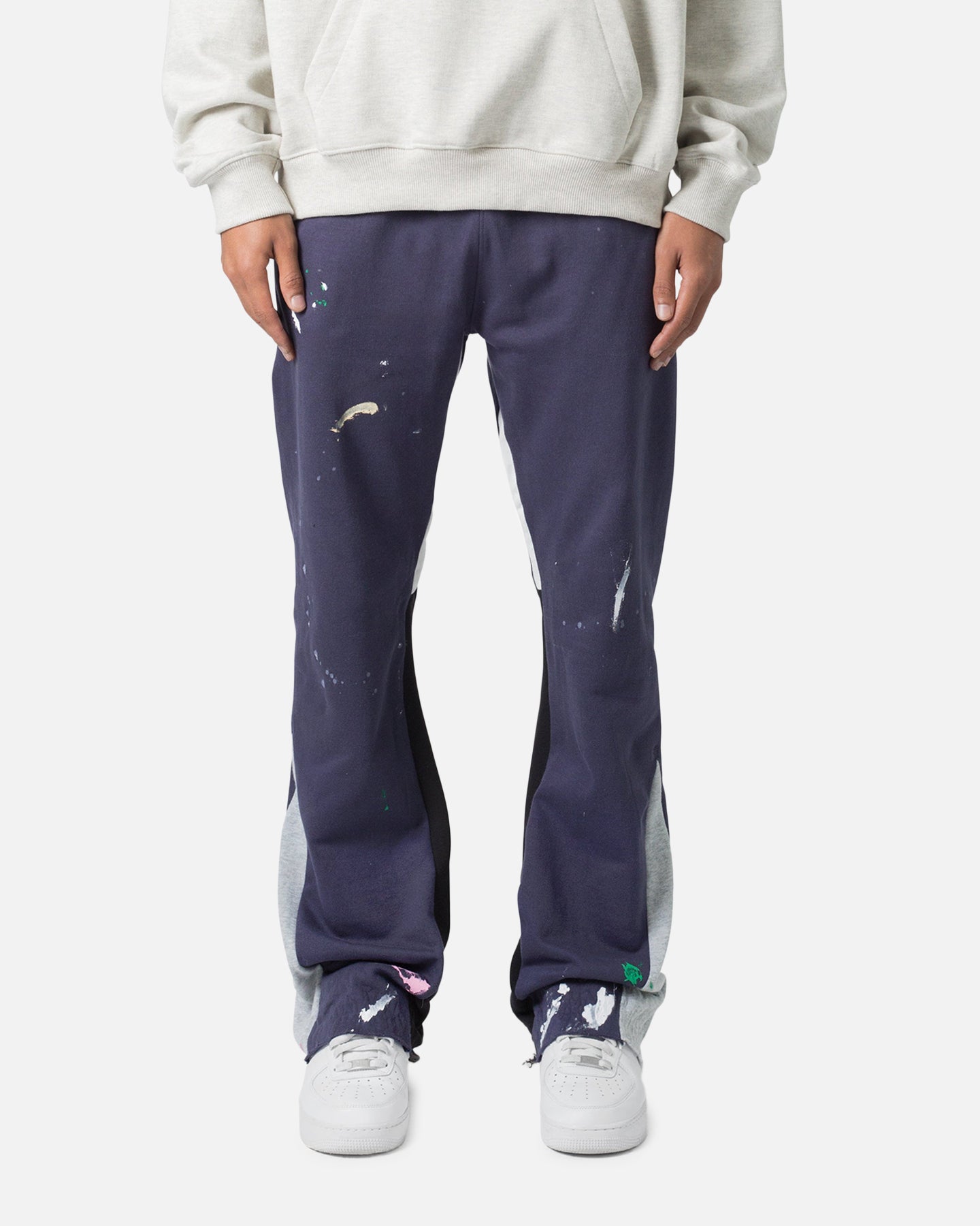 MNML Contrast Bootcut Sweatpants Vintage Navy、mySite、zt4zffjzw