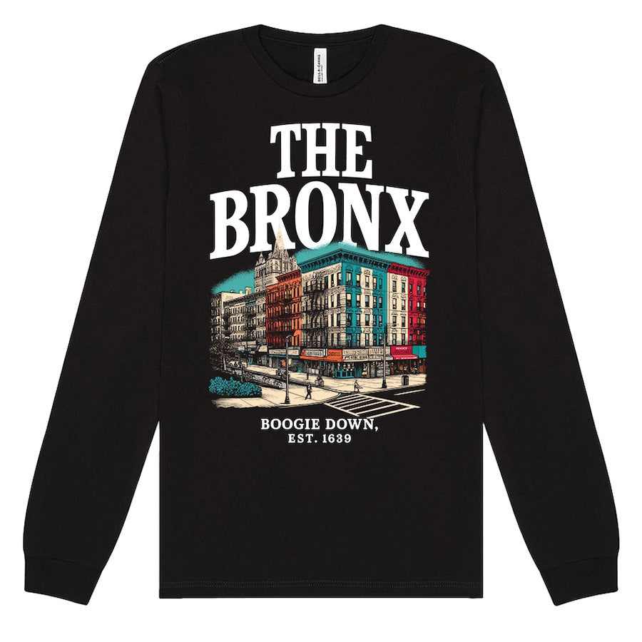 The Bronx – Boogie Down Architecture Black Long Sleeve、mySite、vikingsvslions
