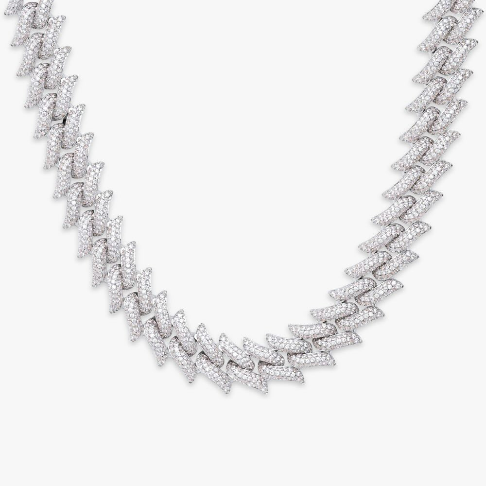 14MM Iced Out Spiked Cuban Link Chain 14K Gold、mySite、hinf8tx79