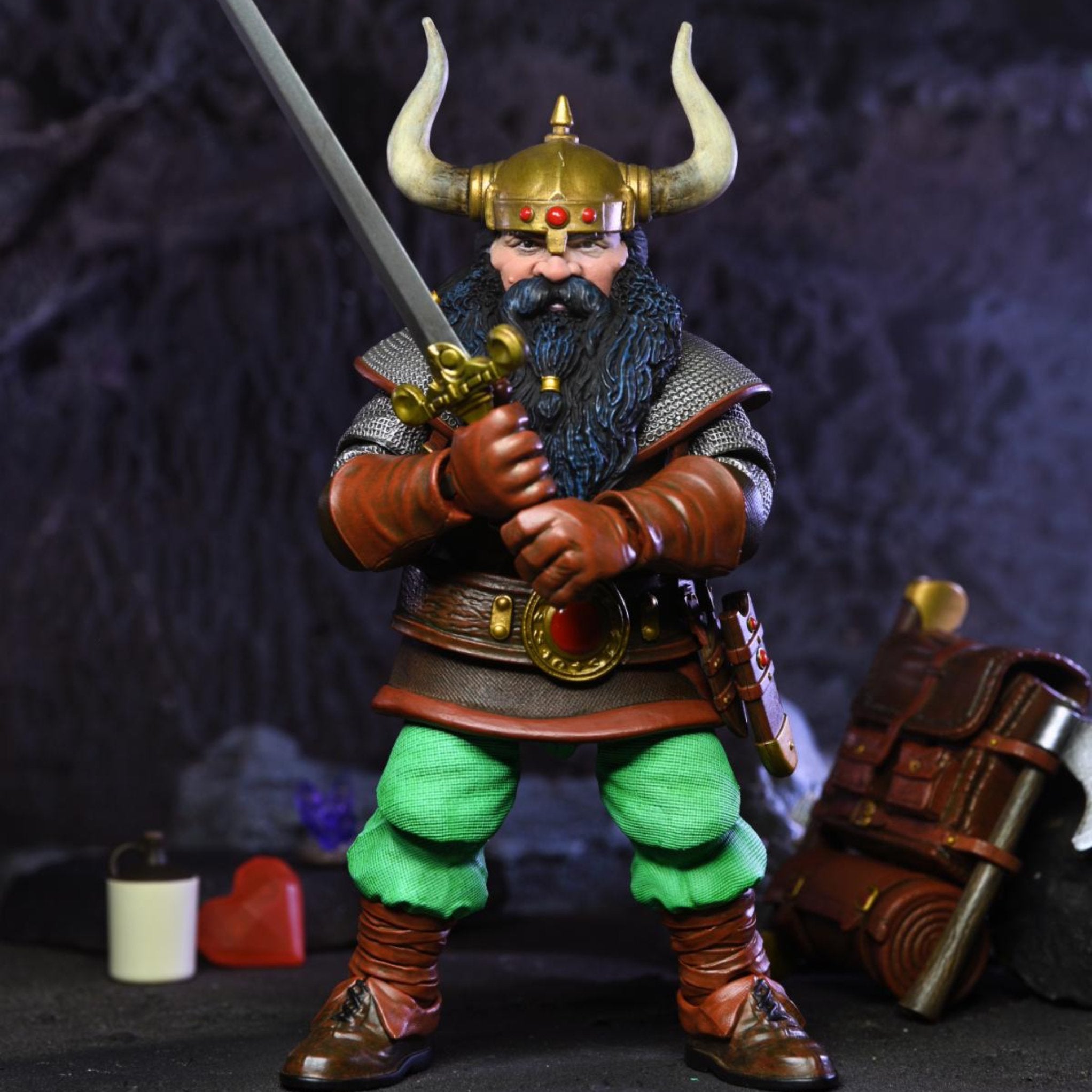 NECA Dungeons & Dragons Ultimate Elkhorn the Good Dwarf Fighter、mySite、hgirdovlk