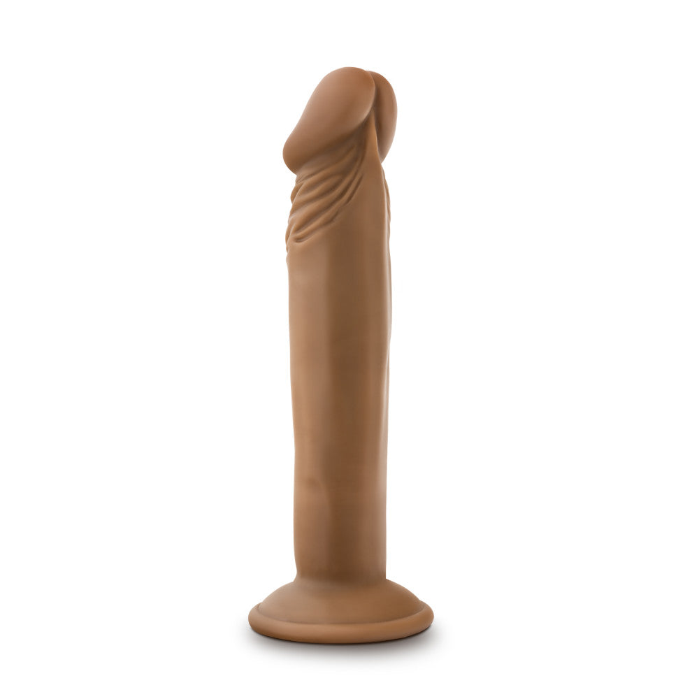 Dr. Skin By Blush® | Dr. Small Realistic Mocha 6.5-Inch Long Dildo With Suction Cup Base、mySite、bottomscart