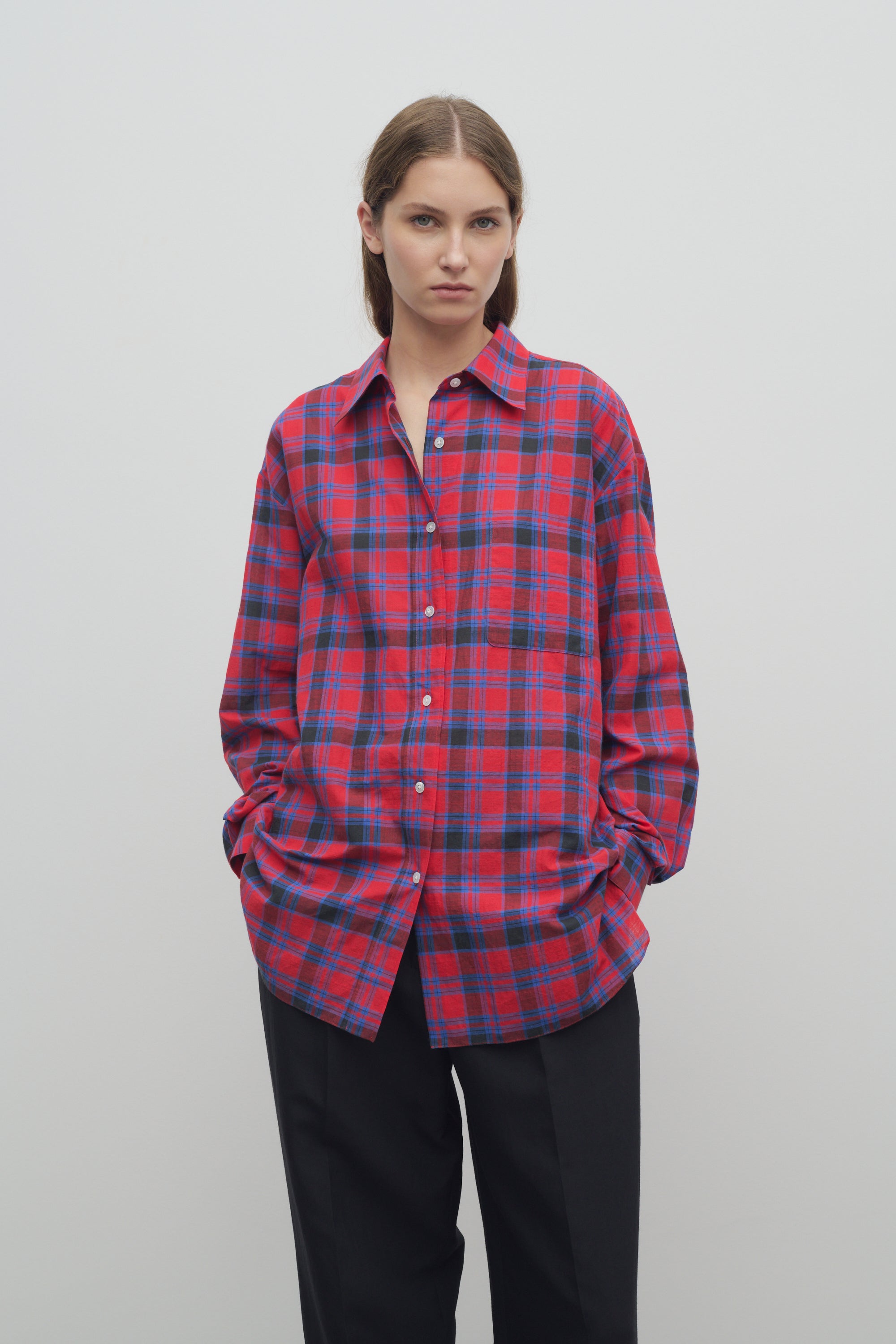 Nesson Shirt in Cotton、mySite、aoinhome