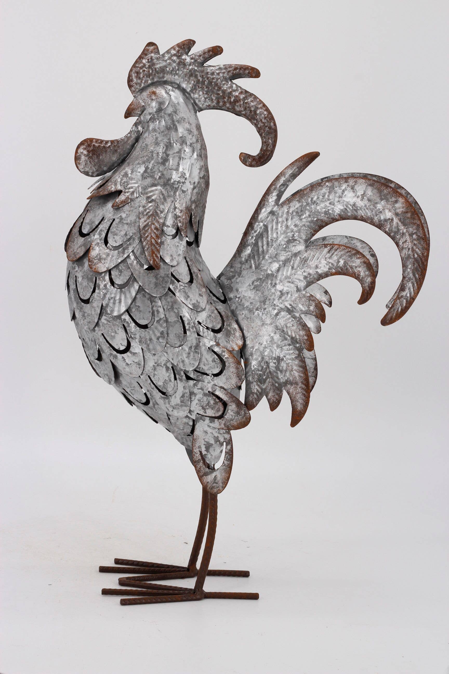 Galvanized Metal Rooster by Drew Derose *、mySite、g9winljtr