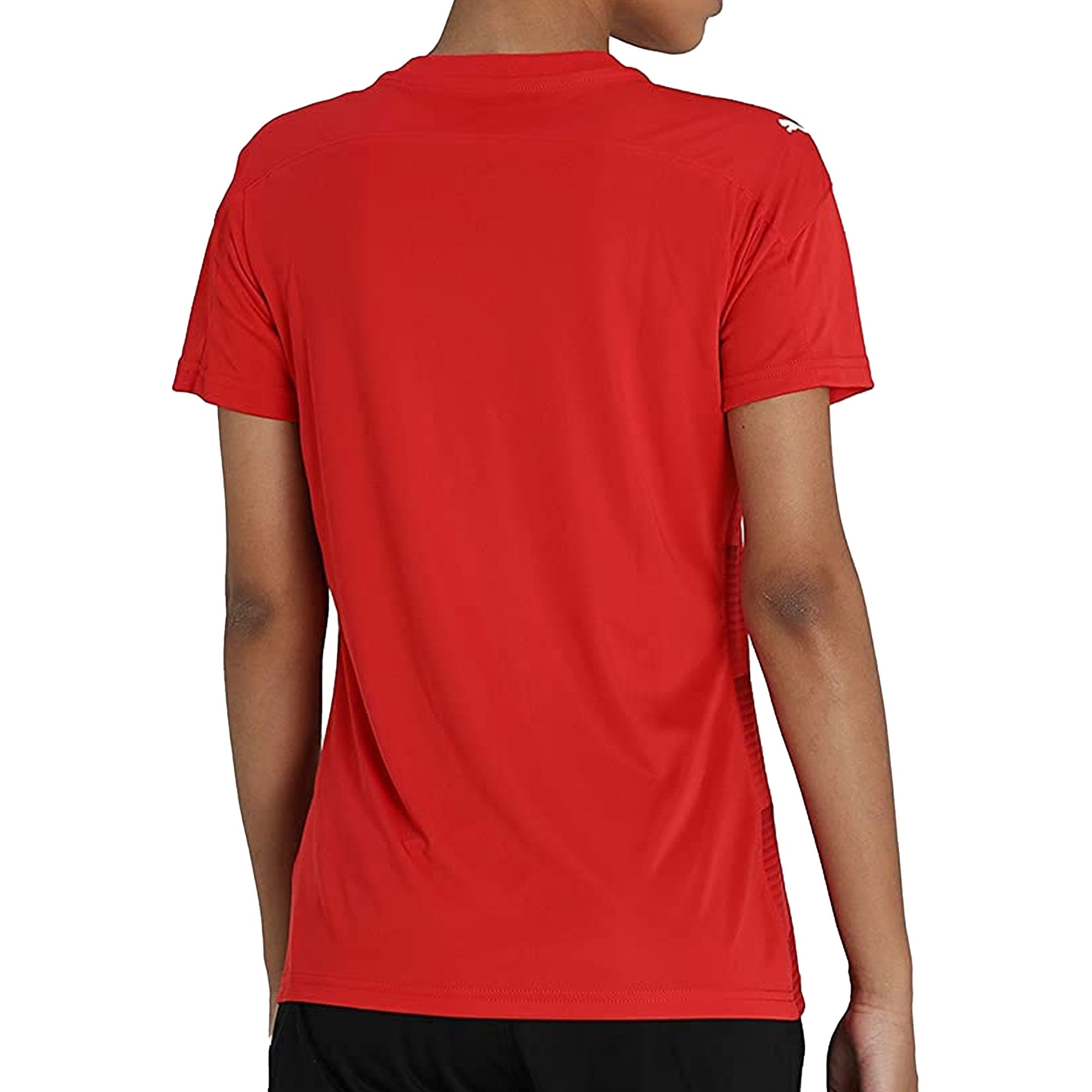 PUMA Women's Team Final 2021 Graphic Jersey Rogue/Chili Pepper、mySite、noshort