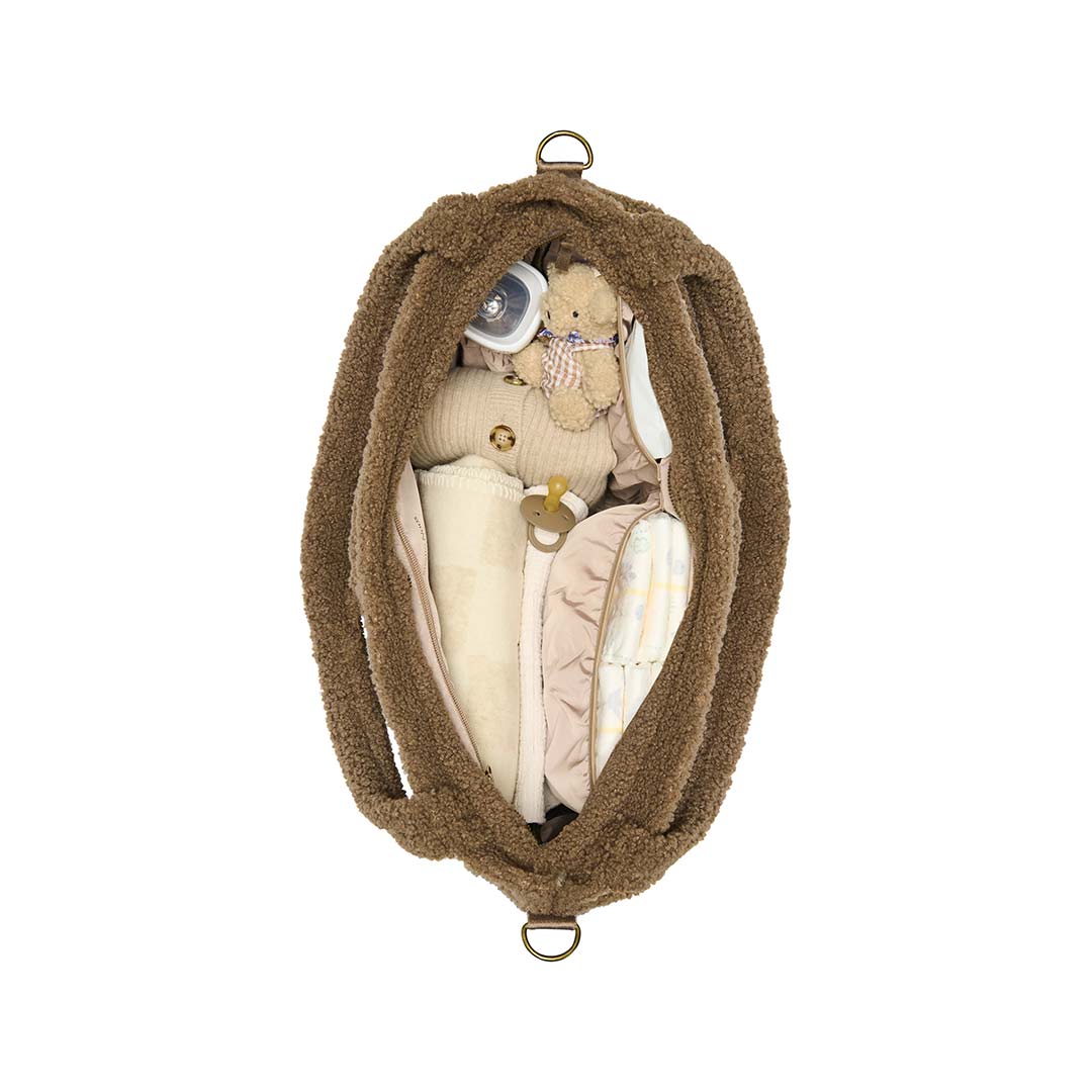  Studio Noos Brown Teddy Diaper Bag - Brown、mySite、merchandisen