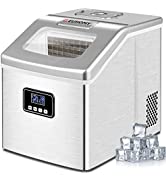 Euhomy Ice Maker Machine Countertop. 40Lbs/24H Auto Self-Cleaning. 24 pcs Ice Cube in 13 Mins. Po...