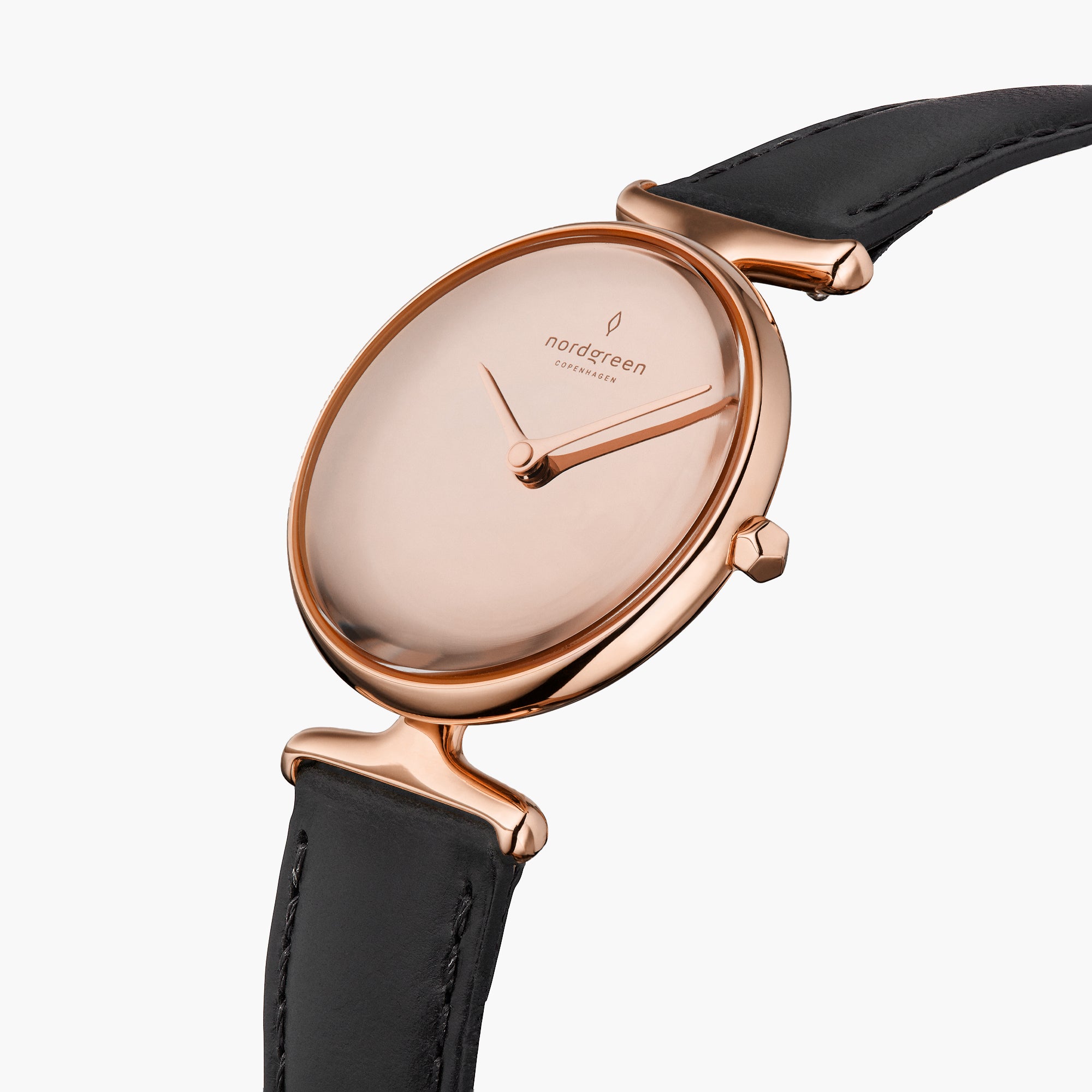 Unika - BUNDLE Polished Metal Dial Rose Gold | Black Leather / Brown Leather / Grey Leather Straps、mySite、botmansion