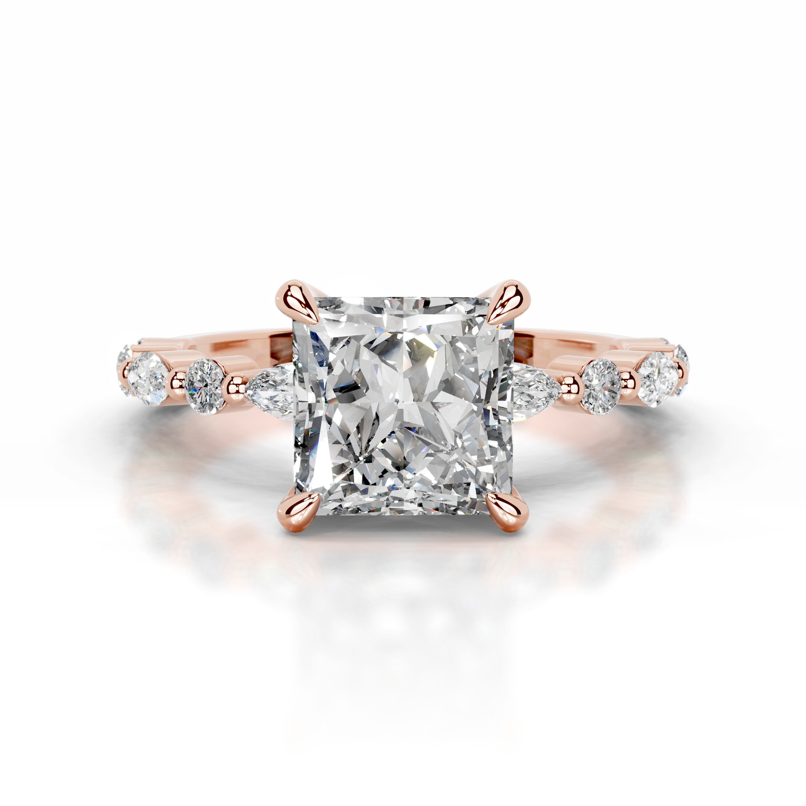 Lagertha Diamond Engagement Ring - 14K Rose Gold、mySite、hinf8tx79