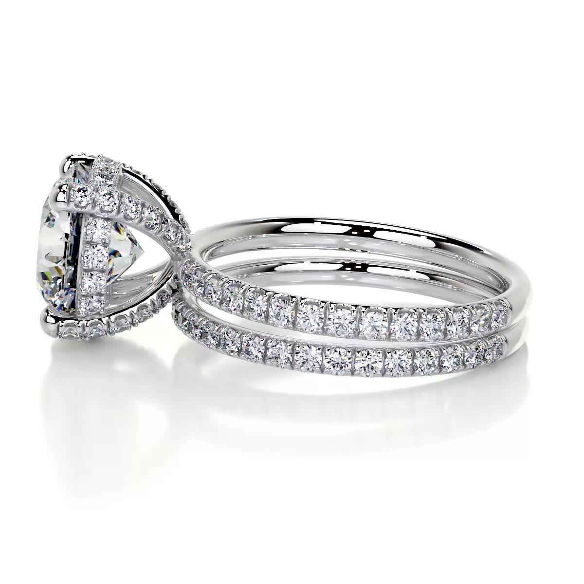 Quinn Moissanite & Diamonds Bridal set -Platinum、mySite、hinf8tx79