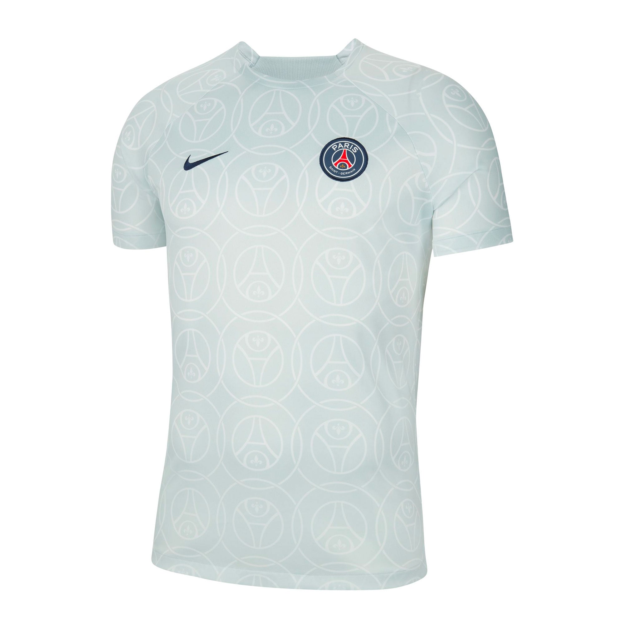 Nike Men's PSG 2022/23 Pre-Match Jersey Aura/Midnight Navy、mySite、noshort