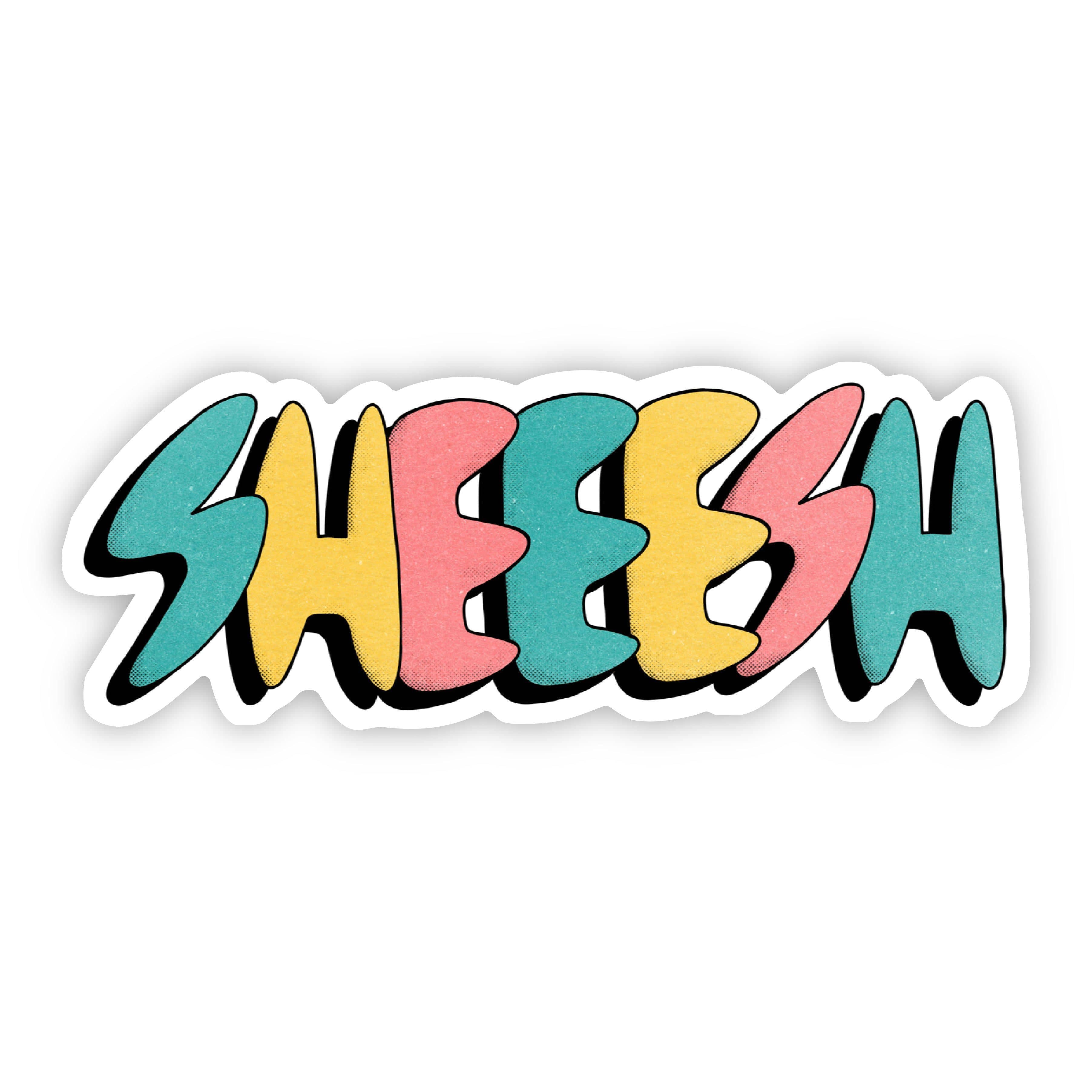  Sheeesh Lettering Sticker、mySite、elrpsem3k