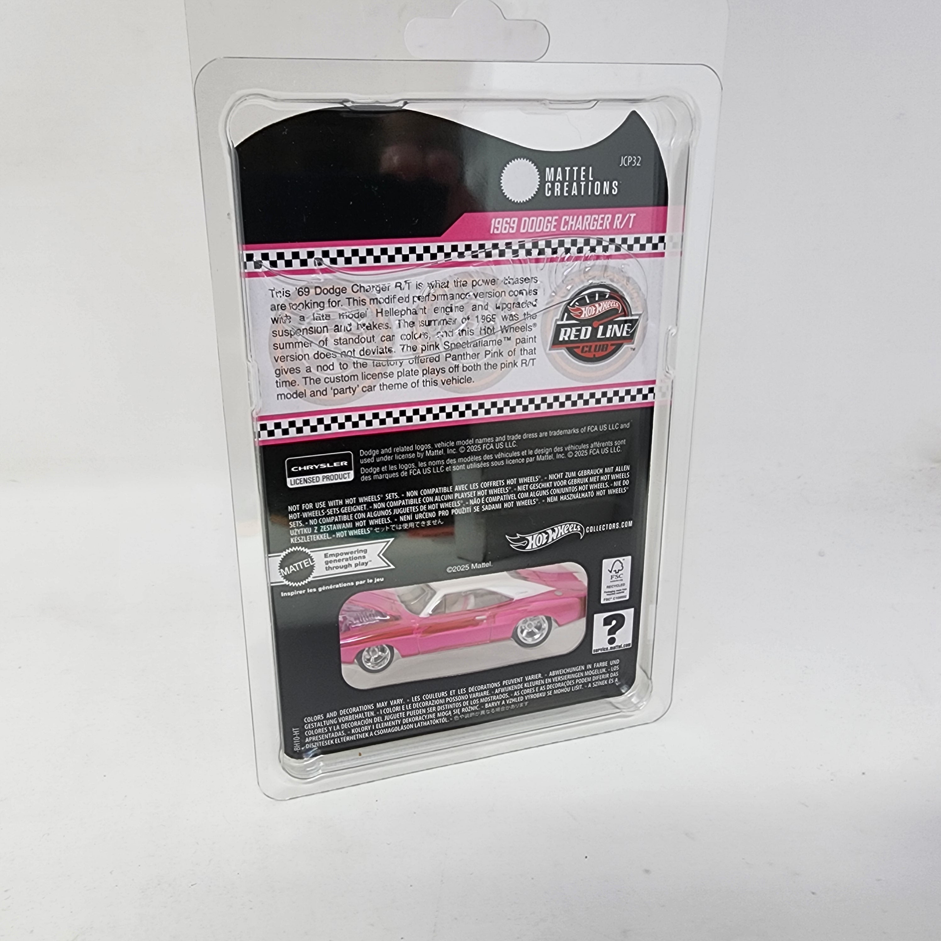 1969 Dodge Charger R/T * PINK * Hot Wheels Redline Club RLC、mySite、hgirdovlk