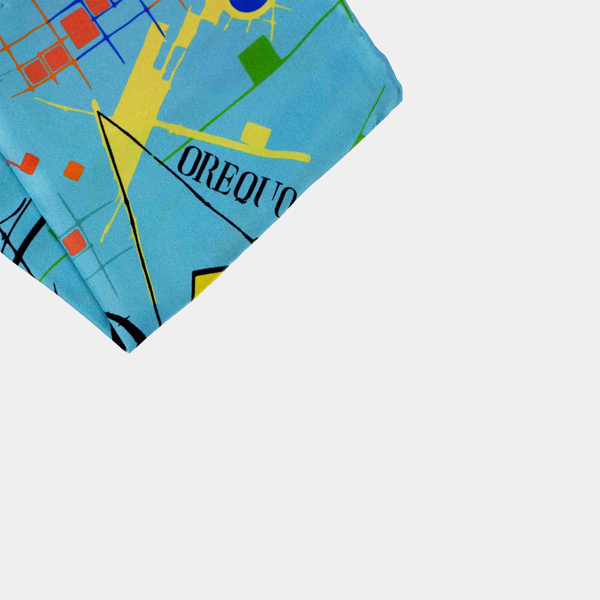Silk Twill Pocket Square METROPOLITAN GEOMETRIES by Orequo、mySite、neckold