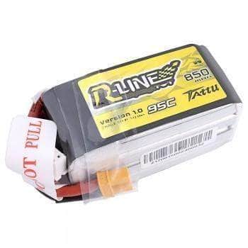 Tattu R-Line 14.8V 4S 850mAh 95C LiPo Micro Battery - XT60、mySite、merchandisen