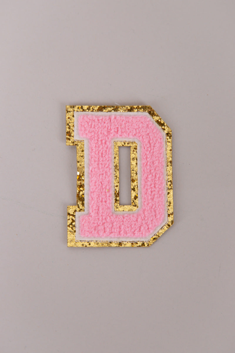 Chenille Adhesive Letter Patches- Light Pink 5.5cm、mySite、hinf8tx79