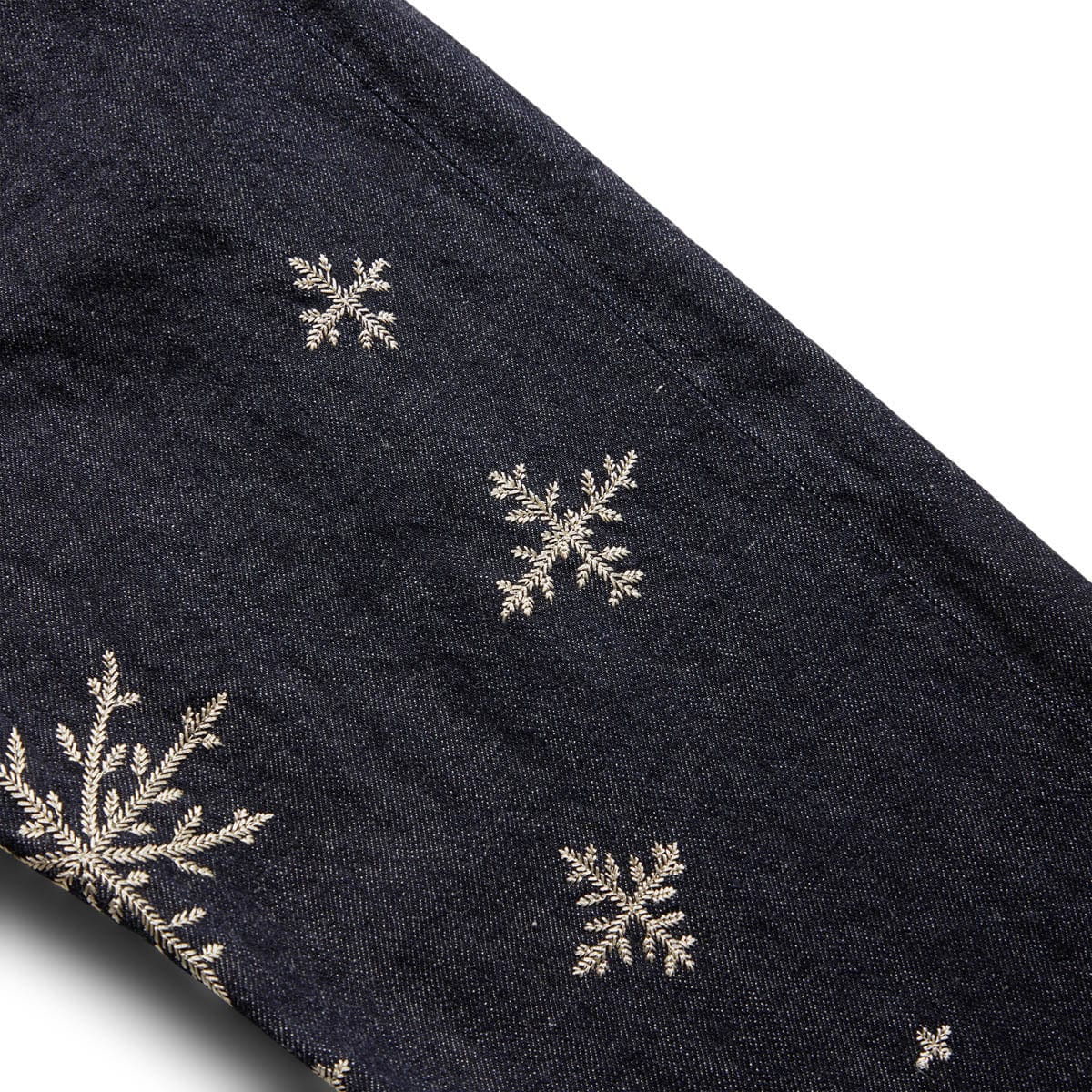 14OZ DENIM SNOW EMBROIDERY 5P TH STRAIGHT、mySite、zt4zffjzw