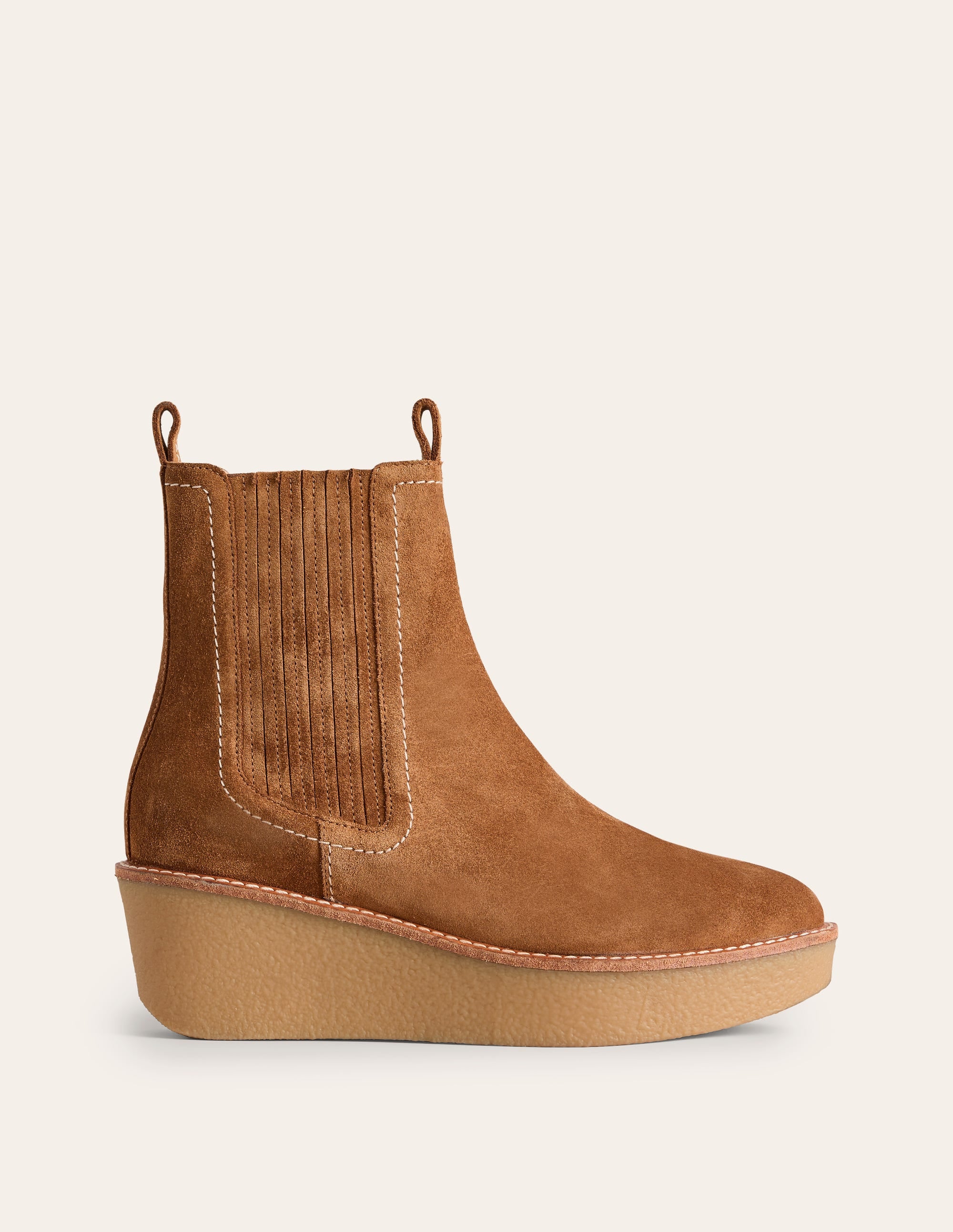  Rue Wedge Ankle Boots-Tan、mySite、ashleygrahame