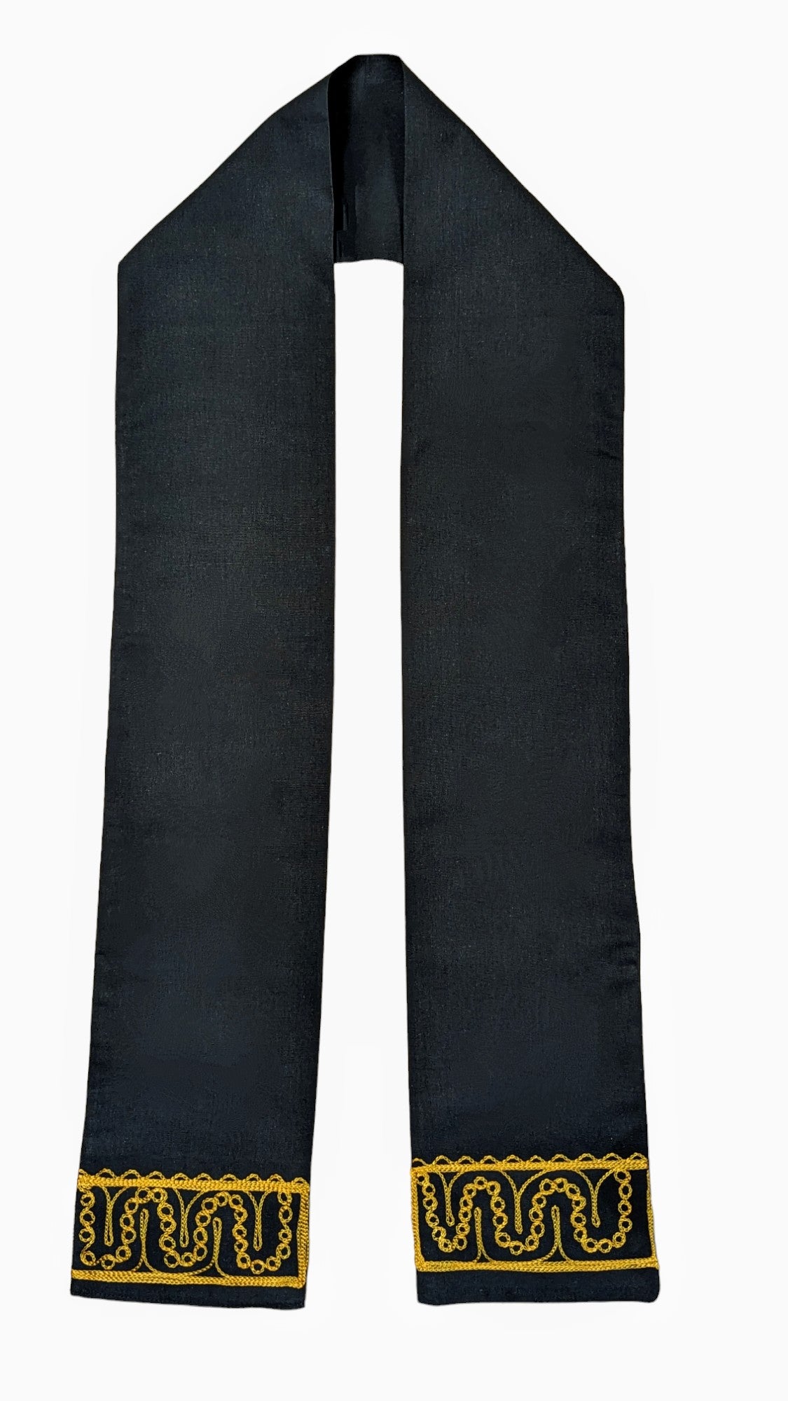 Dupsie's Zarifa Gold Majesty Black with Gold embroidery African Sash DPC104S、mySite、solidvoid