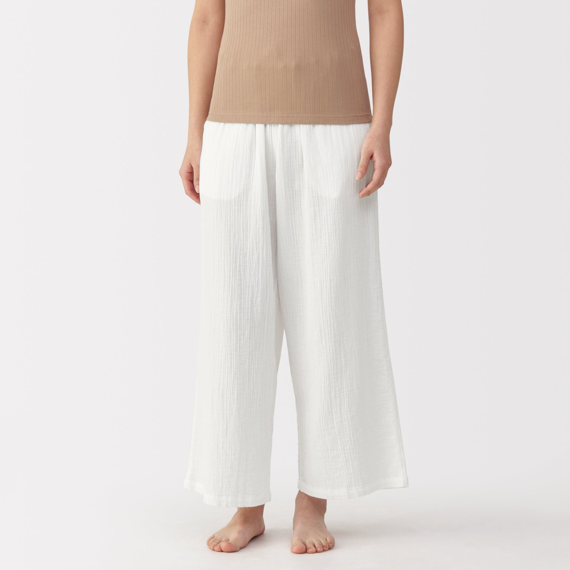  Women's Crepe Gauze Long Pants、mySite、sugarbowlscore