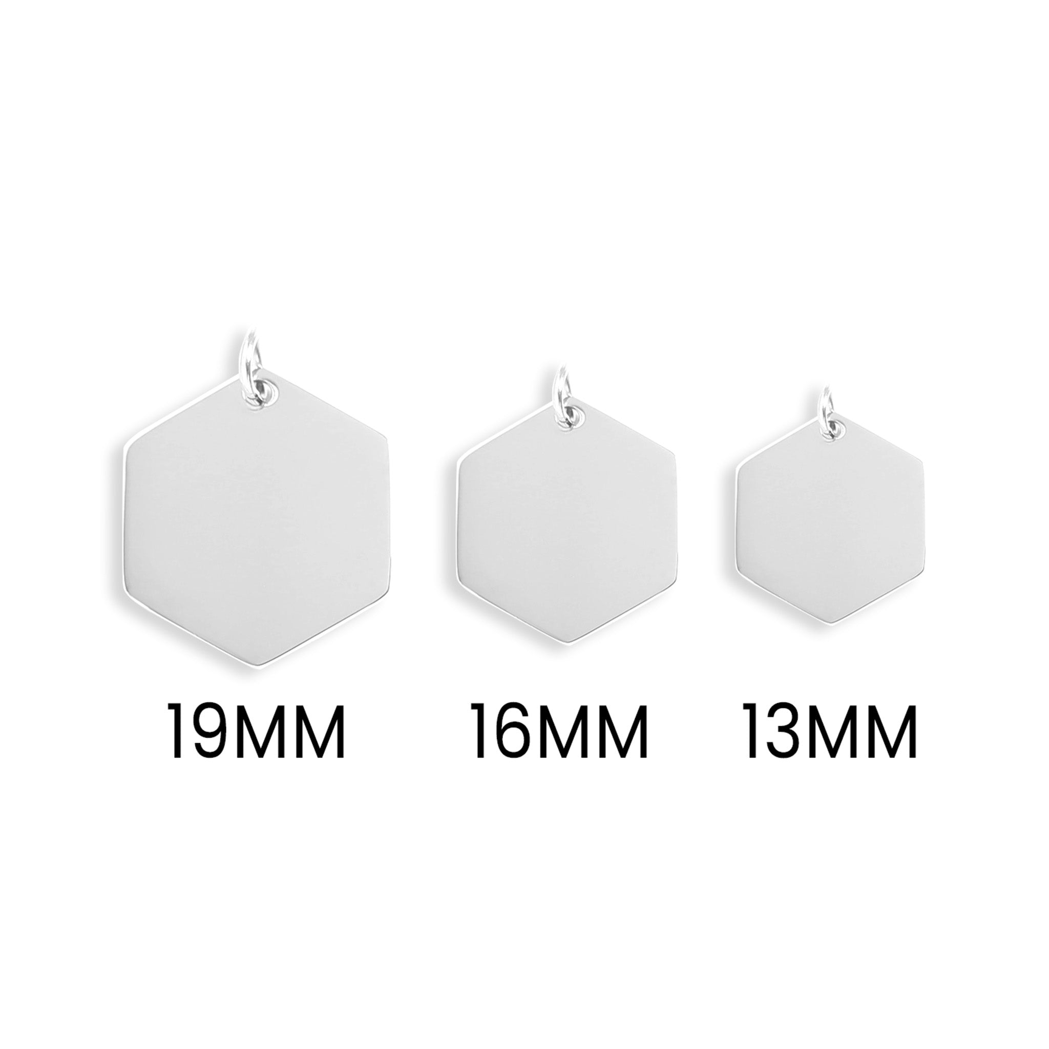 Stainless Steel Blank Hexagon Pendant / SBB0238、mySite、dreamappss