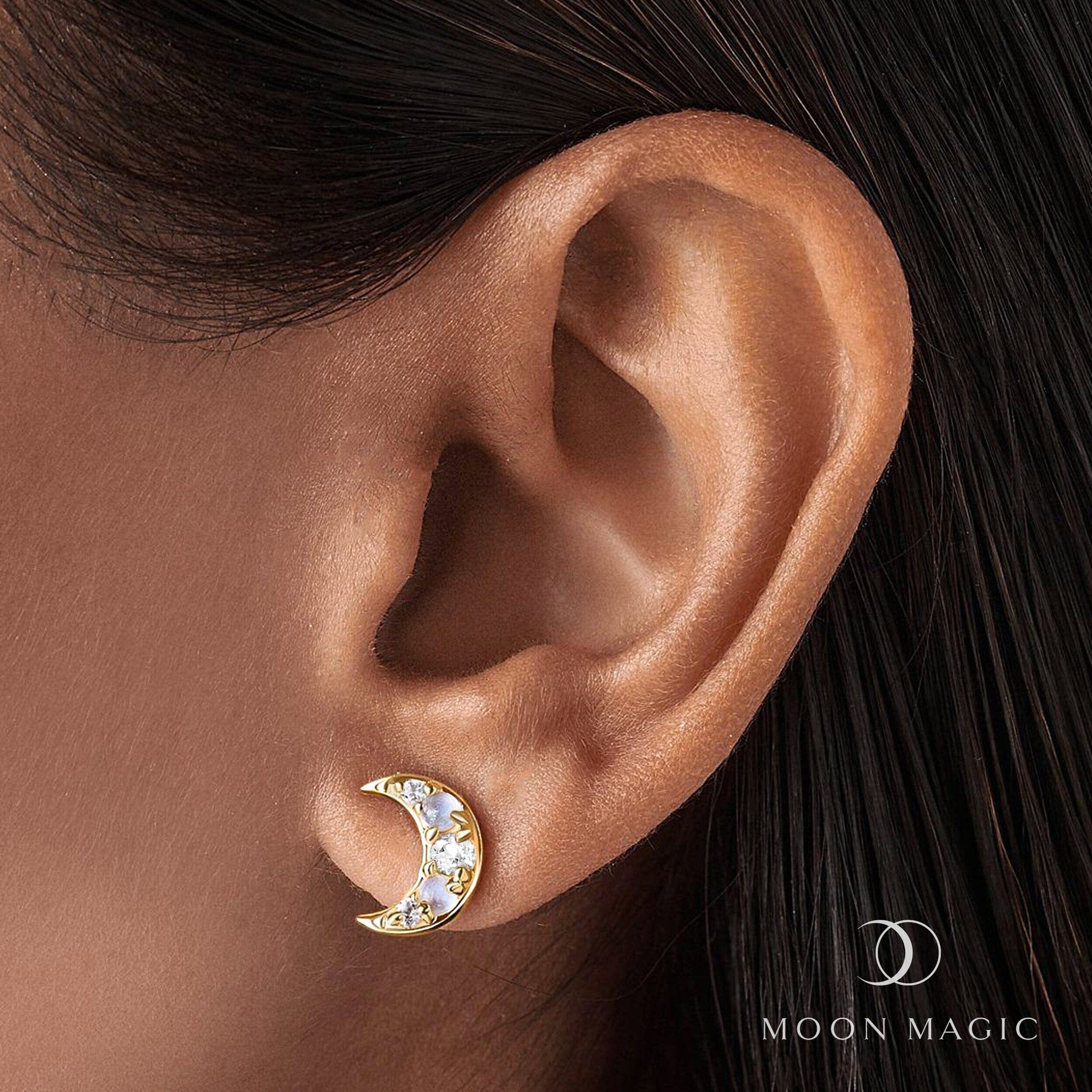 Moonstone Earrings - Twilight Studs、mySite、hinf8tx79