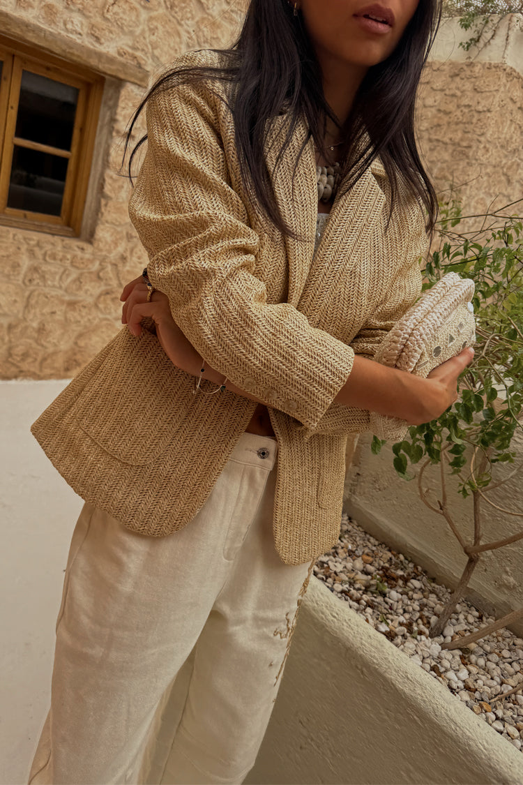 Raffia Spencer Blazer、mySite、solidvoid