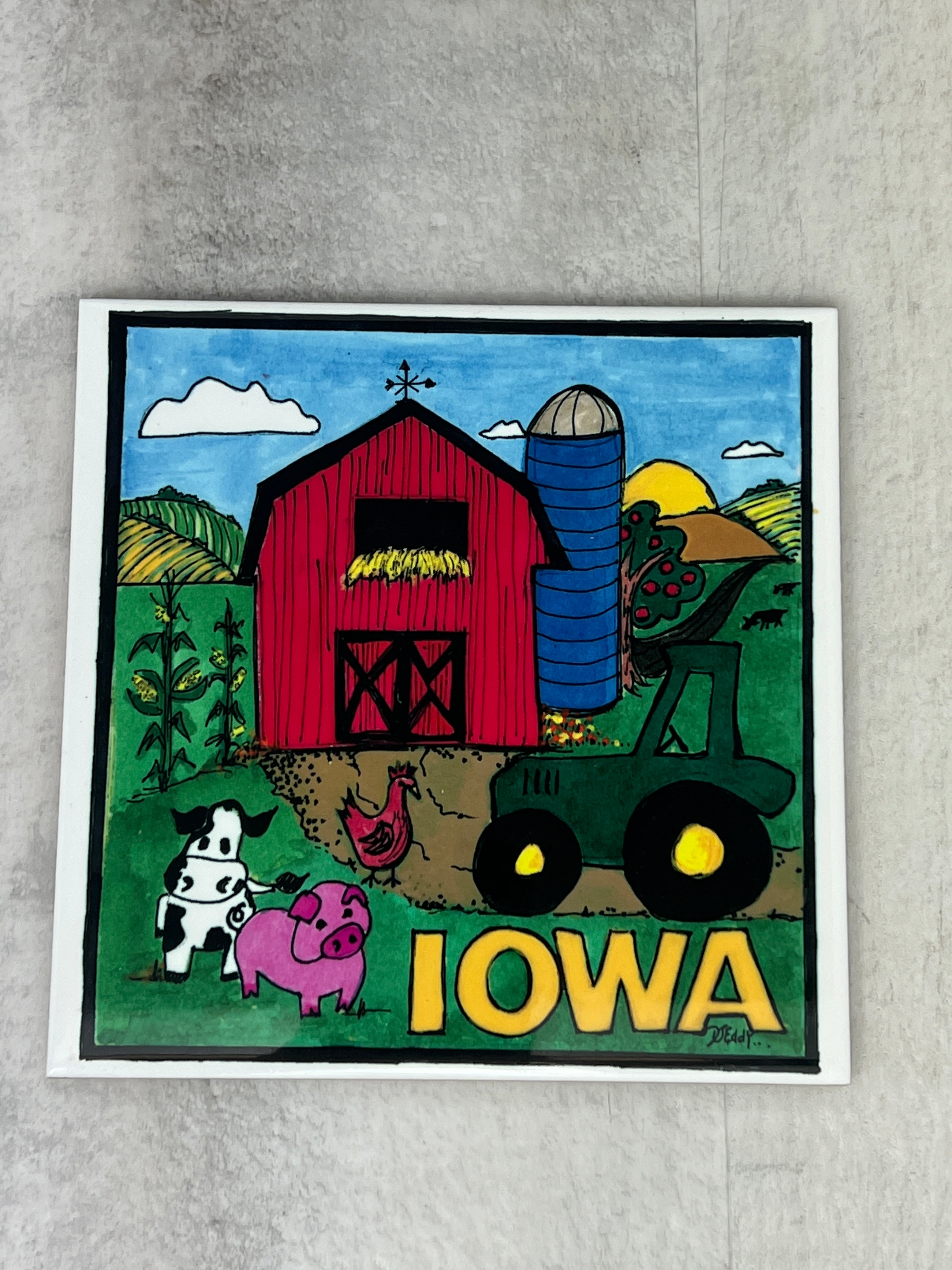 Iowa Farm Scene Trivet、mySite、garagedoors4me