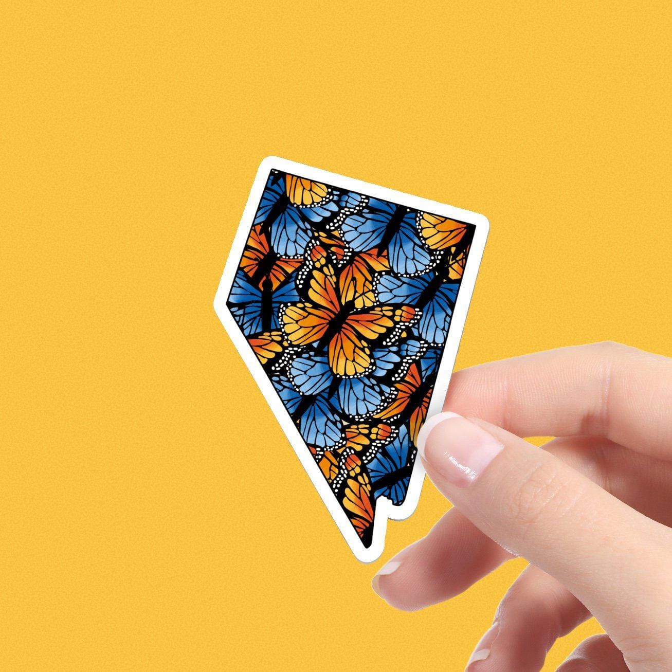  Nevada Butterfly Pattern Sticker、mySite、elrpsem3k