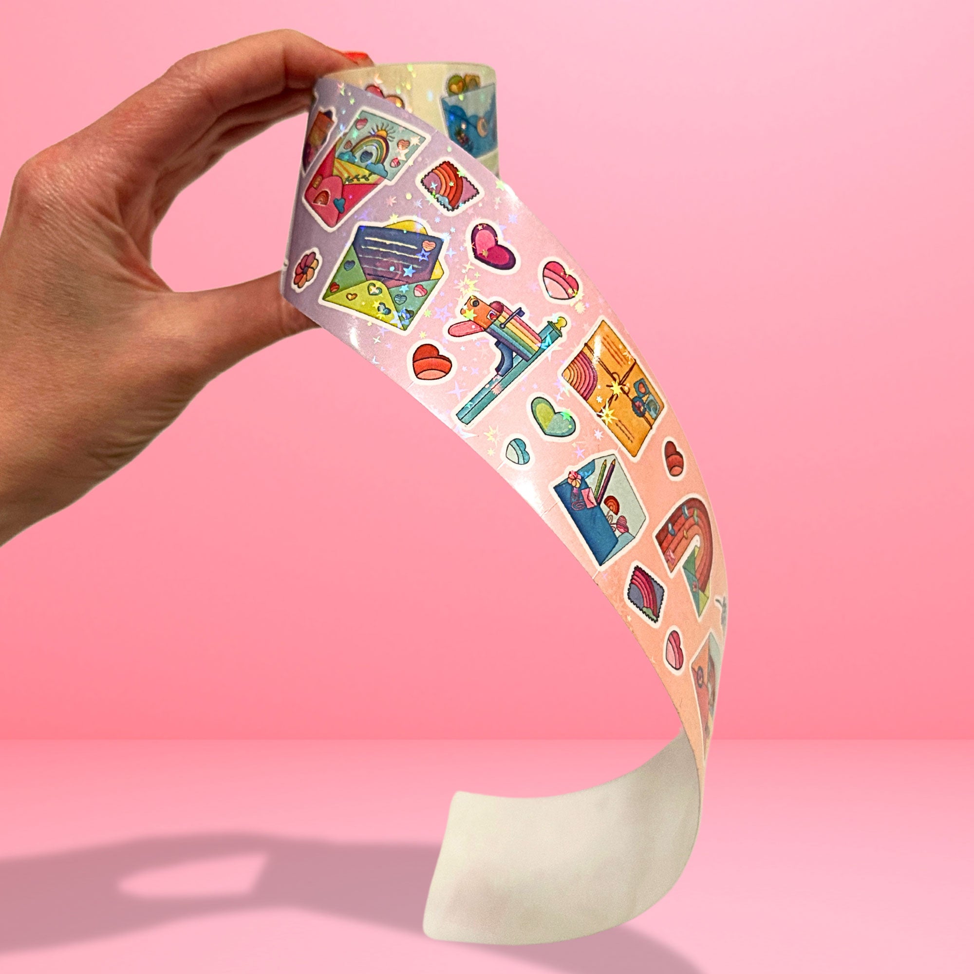  Rainbow Mail Infinity Sticker Roll、mySite、ghnorth