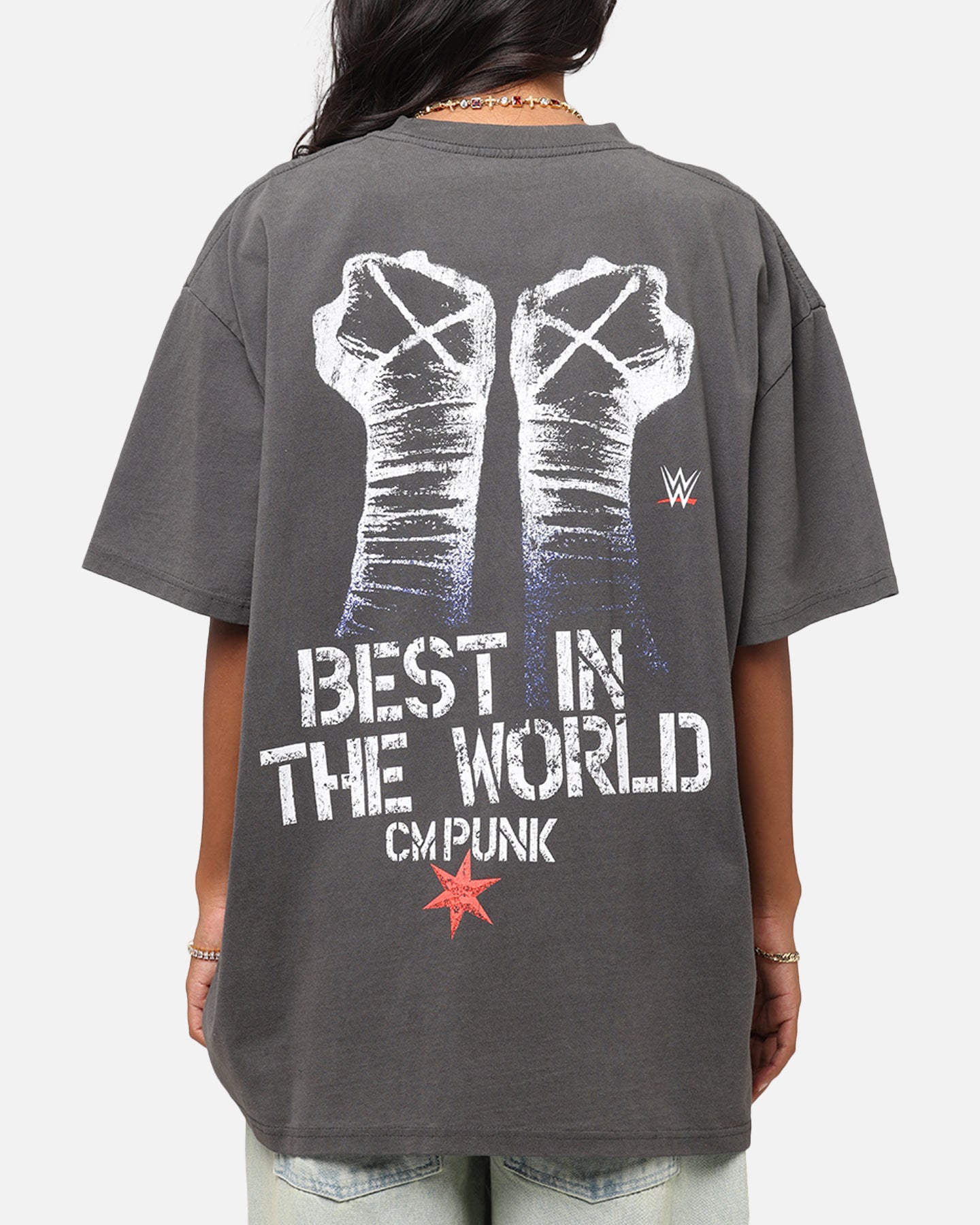Culture Kings X WWE CM Punk Heavy T-Shirt Black Wash、mySite、zt4zffjzw
