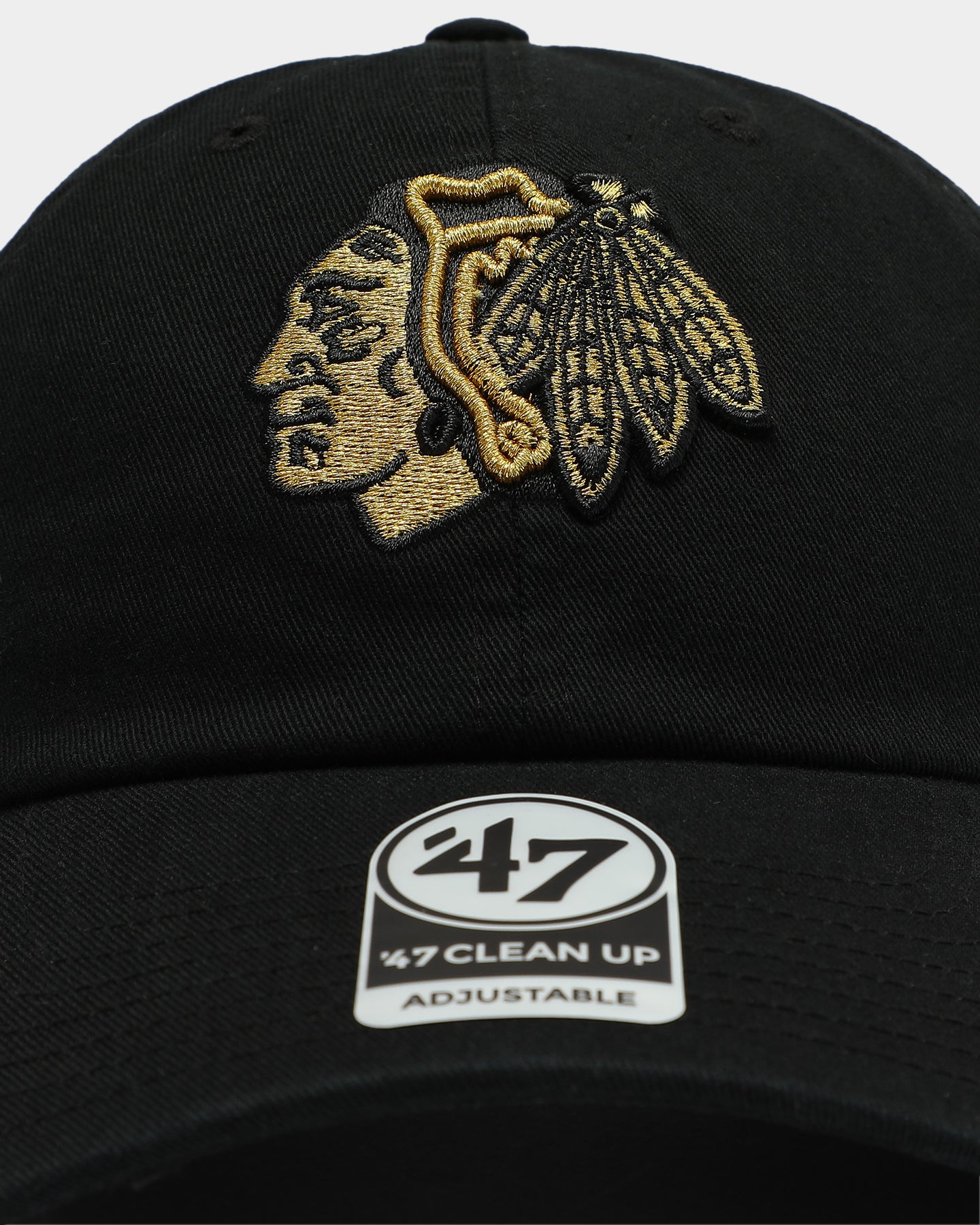 47 Brand Chicago Blackhawks Clean Up Stapback Black/Gold、mySite、zt4zffjzw