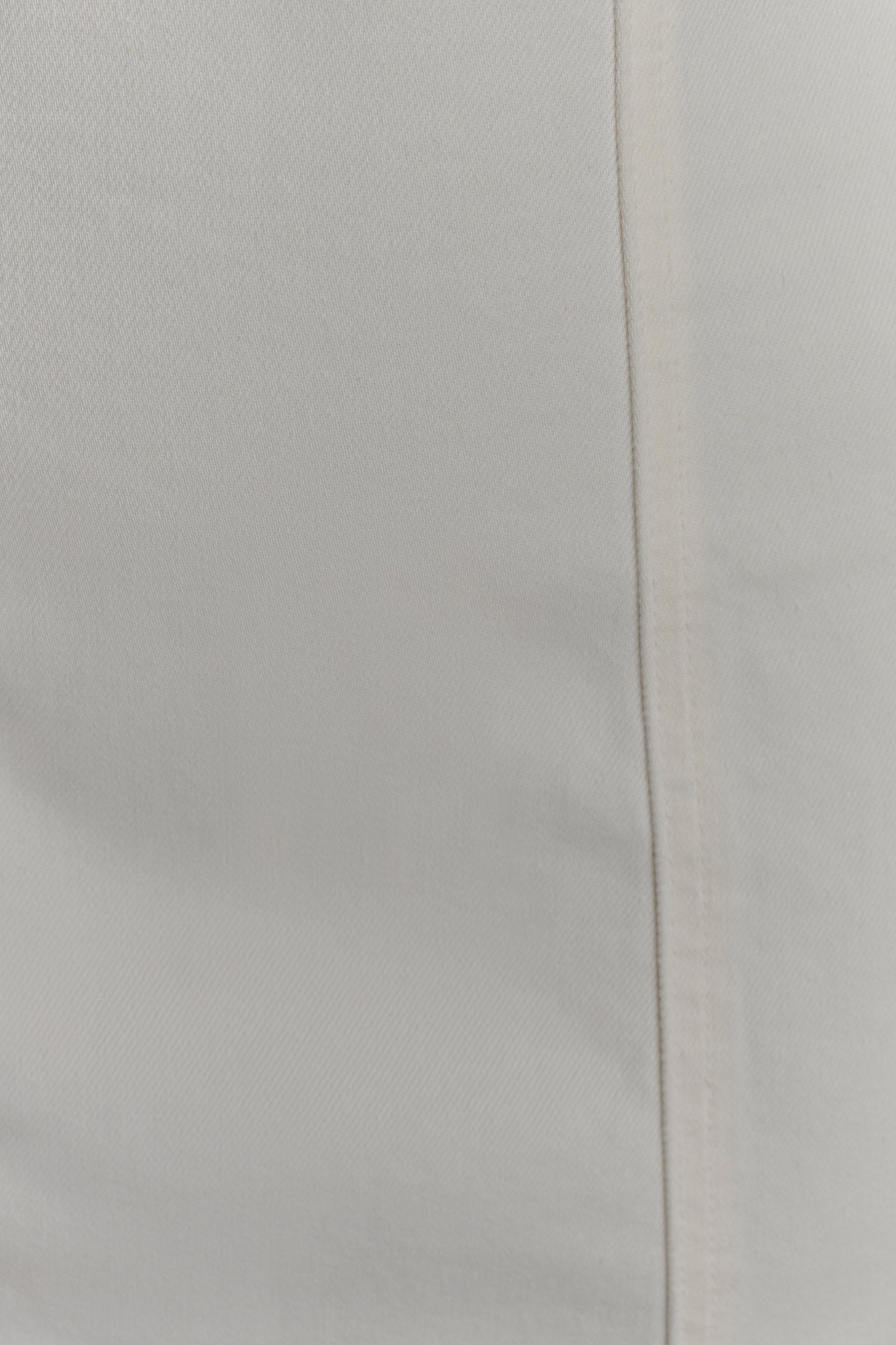 Pascale Off Shoulder Denim Mini Dress - White、mySite、solidvoid