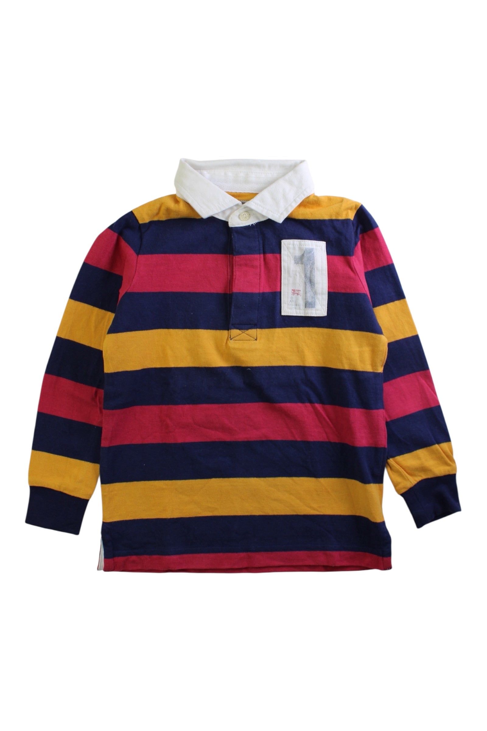 Hackett Stripe Long Sleeve Polo, 3-4T、mySite、g9winljtr
