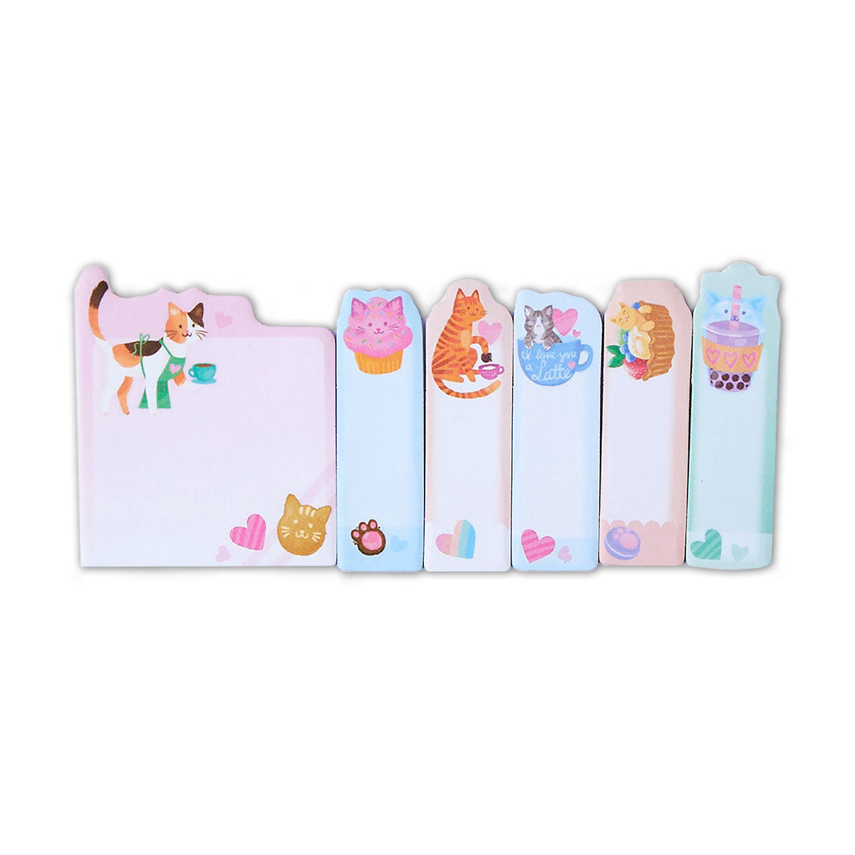  Cat Cafe Note Pals Sticky Page Flags、mySite、ghnorth