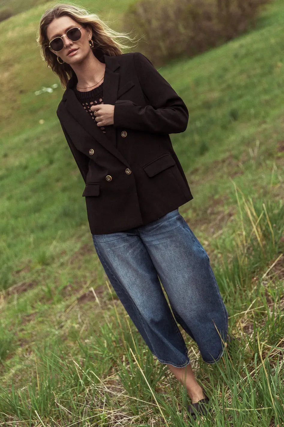  Romaine Blazer in Black - FINAL SALE、mySite、merchandisen