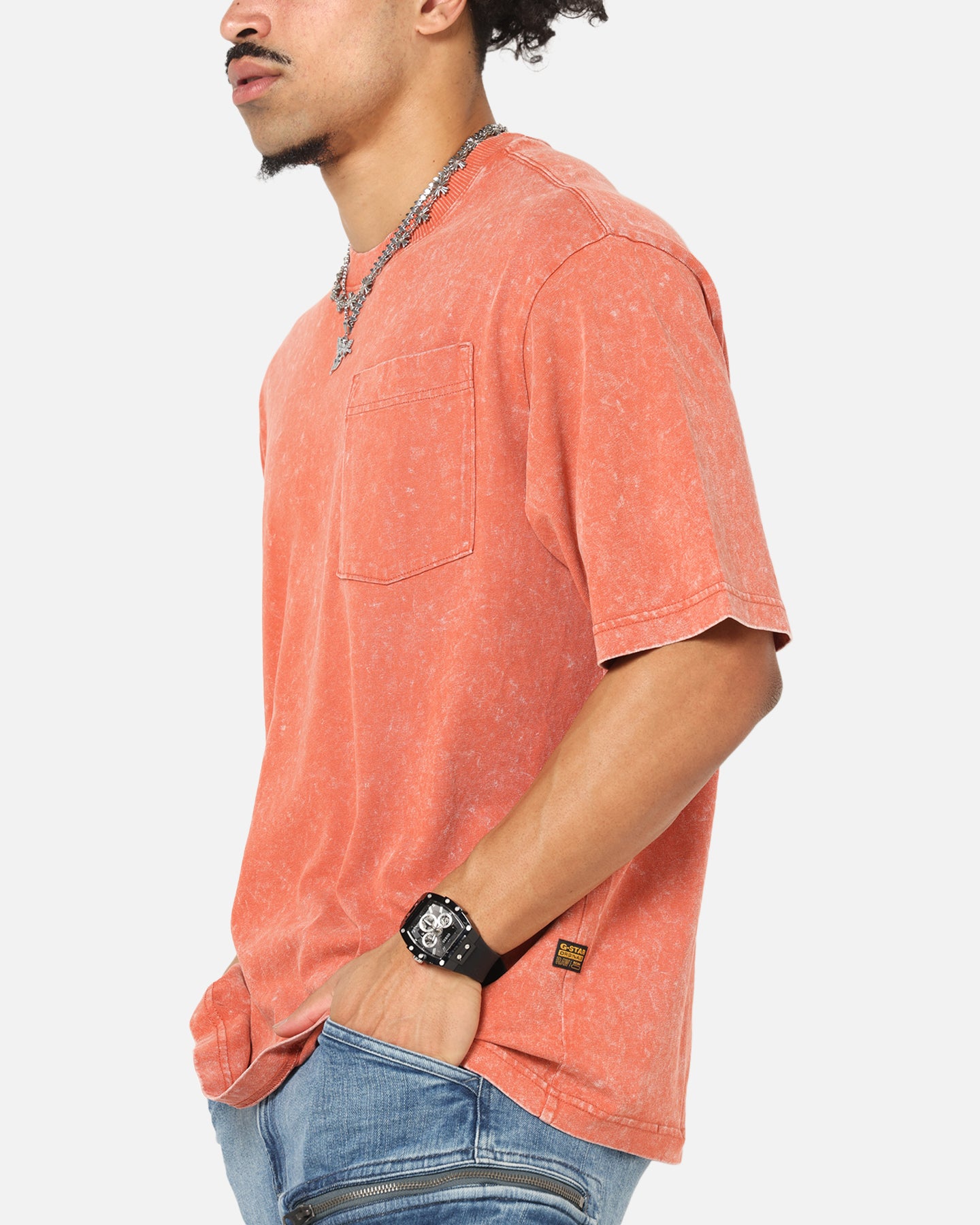 G-Star Acid Wash Boxy T-Shirt Red、mySite、zt4zffjzw