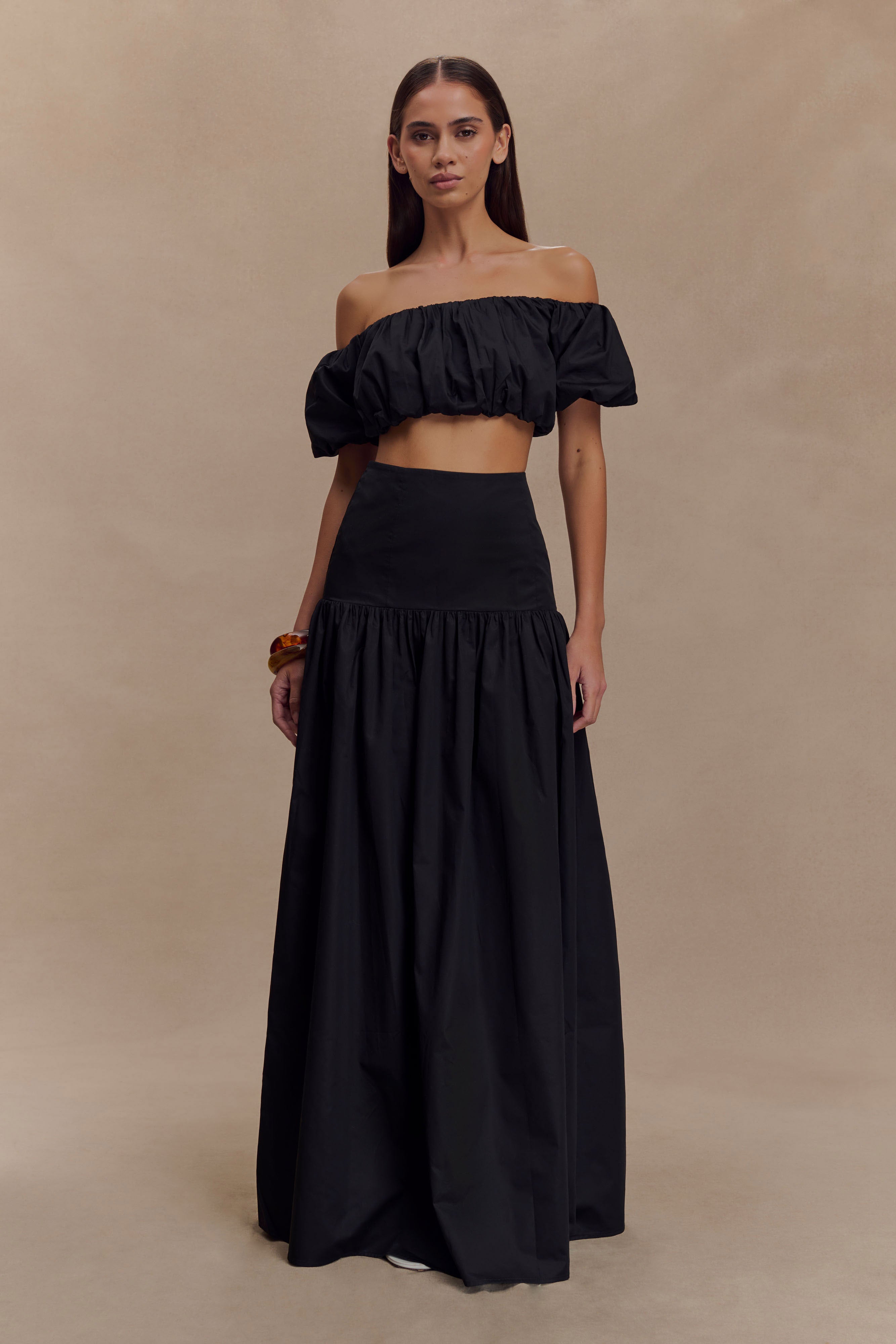 Autumn Maxi Skirt - Black、mySite、solidvoid