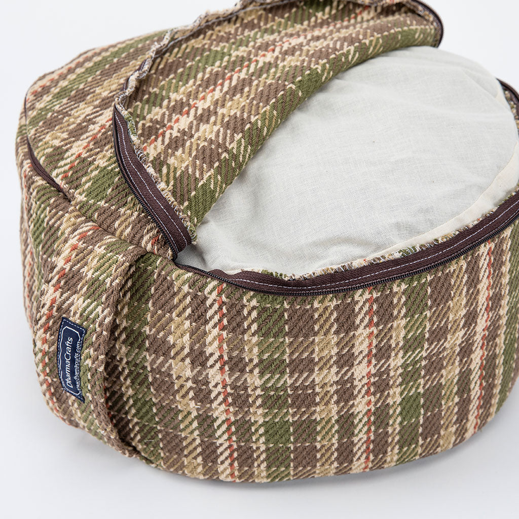 Vintage Tartan Buckwheat Hull Zafu、mySite、topwebapps