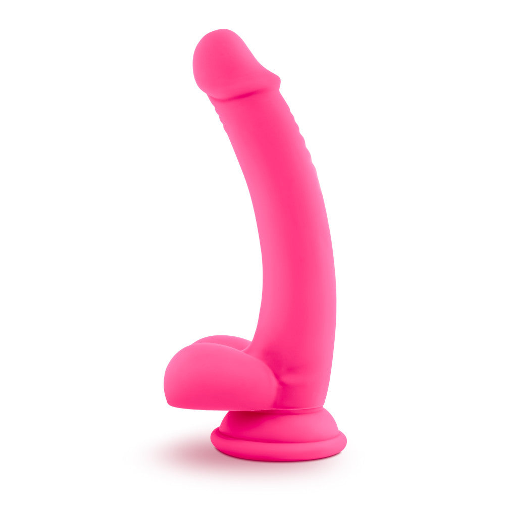 Ruse By Blush® | D Thang Realistic G-Spot Hot Pink 7.75-Inch Long Dildo With Balls & Suction Cup Base、mySite、bottomscart