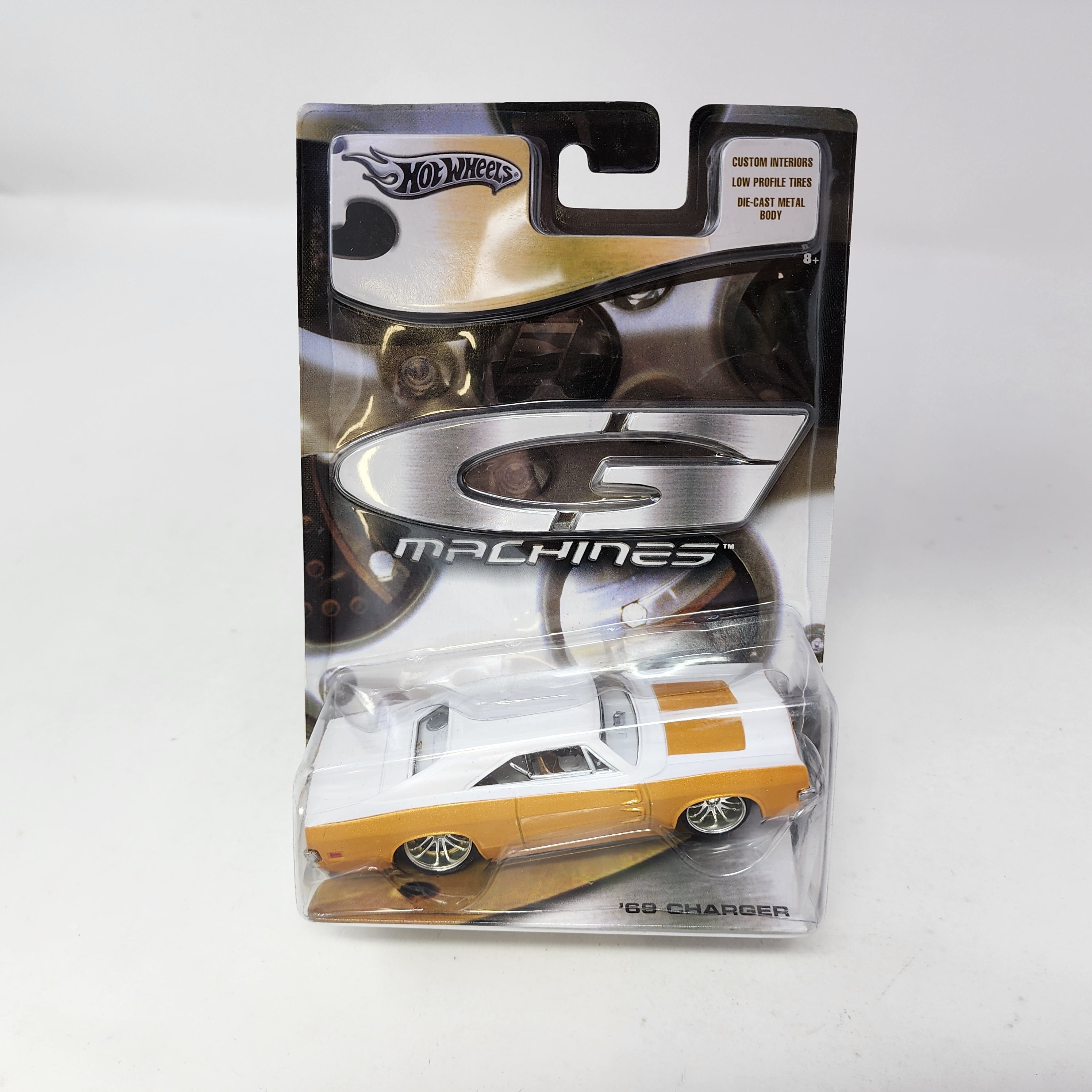 '69 Charger * WHITE/Yellow * Hot Wheels G Machines * 1:50 Scale、mySite、hgirdovlk