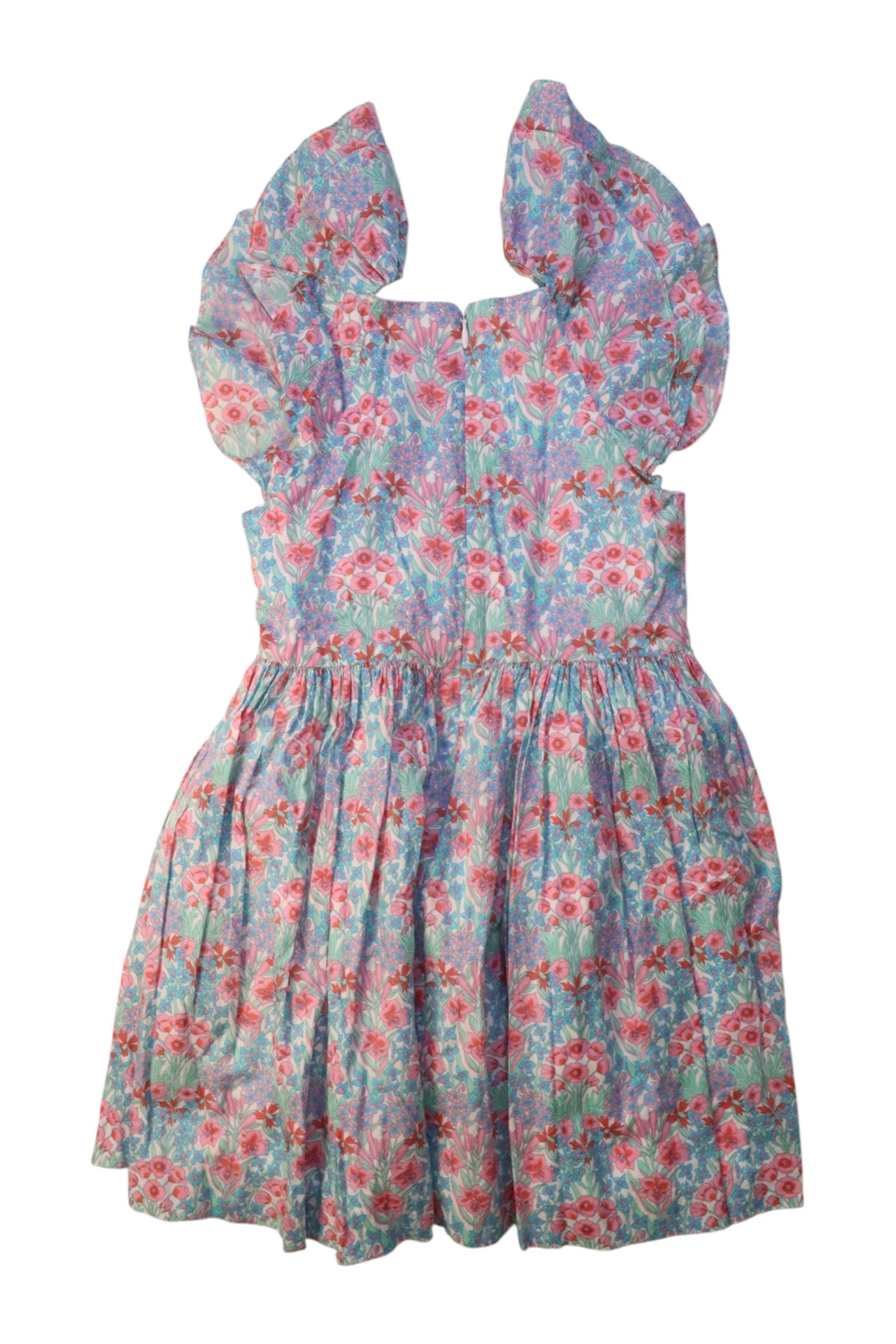 Jacadi Ruffle Sleeve Floral Dress 6T、mySite、g9winljtr