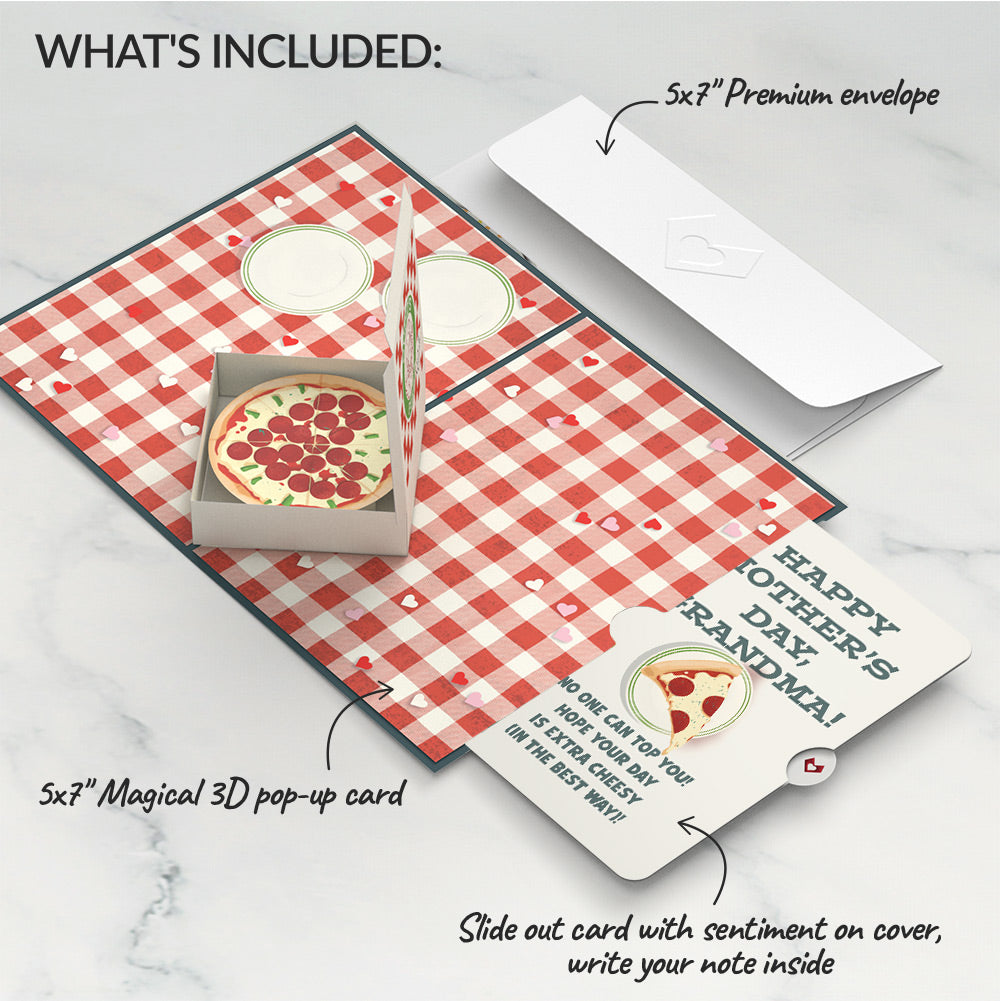 Pizza Love Mother's Day Pop-Up Card and Sentiment Set for Grandma、mySite、solidvoid