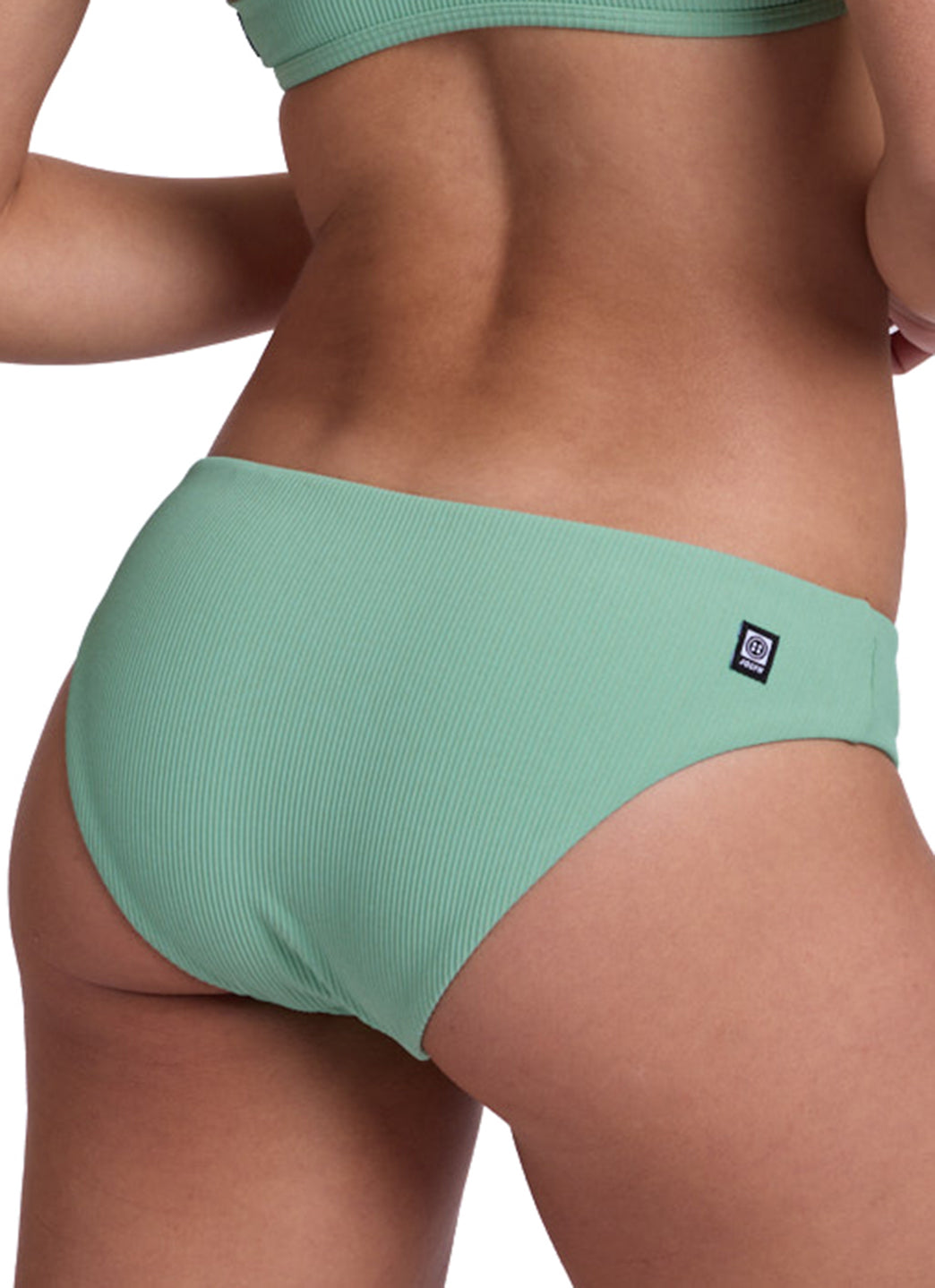 JOLYN Women's Solid Valle Rib Moderate Bikini Bottom、mySite、noshort