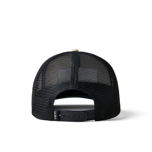 YETI Rainbow Trout Logo Badge Trucker Hat、mySite、noshort